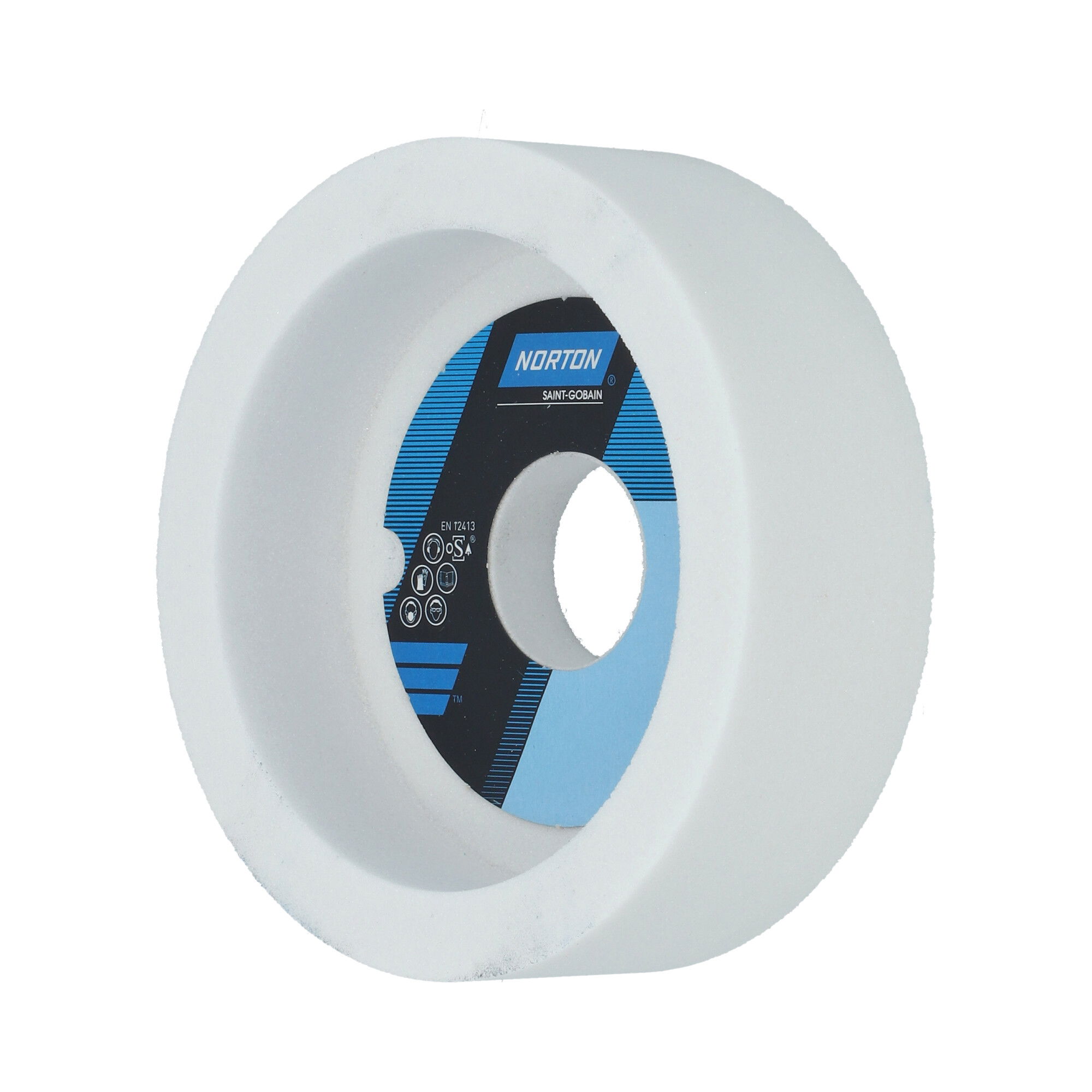 Norton Hengeres fazék alakú köszörűkorong Ø125x40x31,75 mm 38A 60 J8 VS3, 10 db/csomag termék fő termékképe