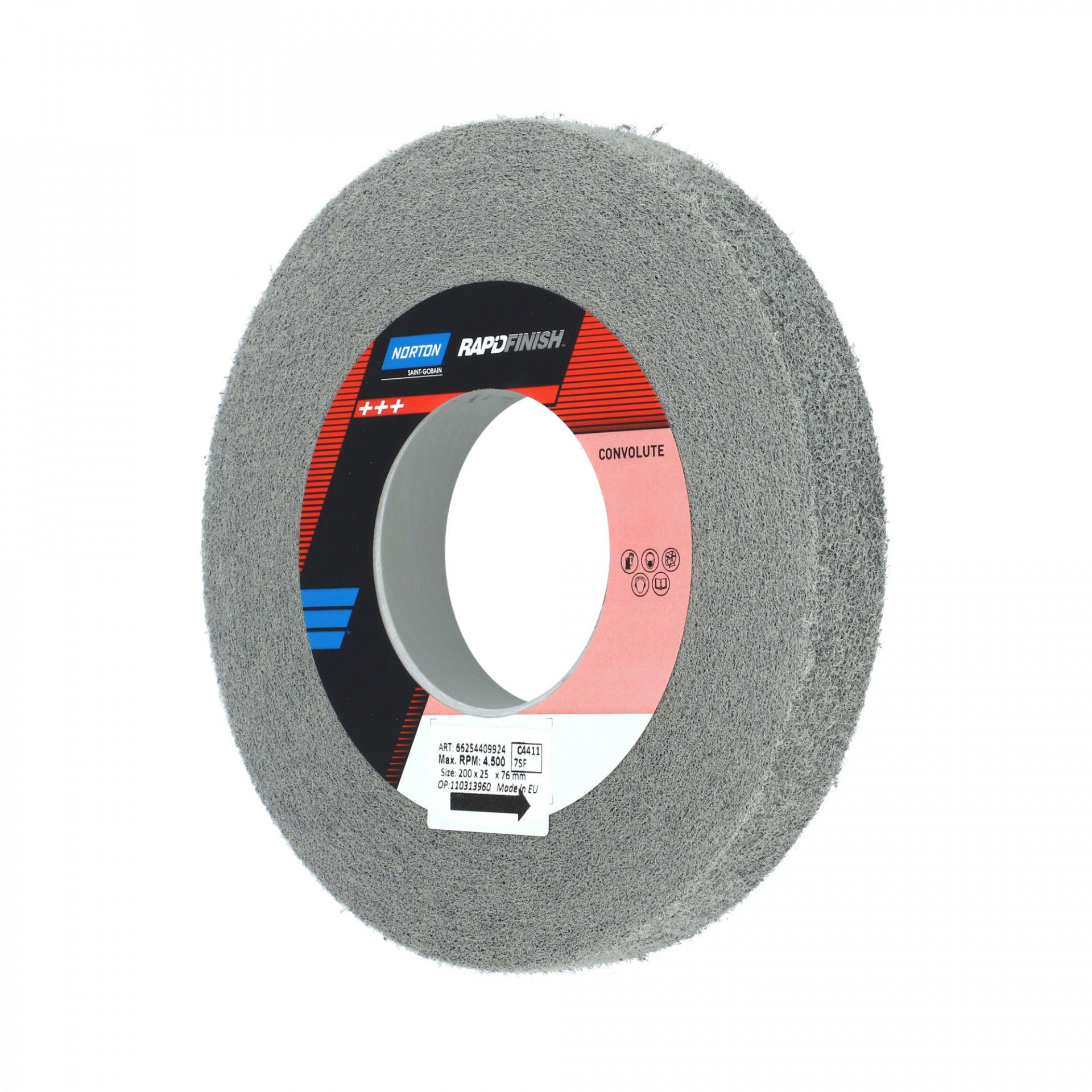 Norton Rapid Finish Light rost csiszolókorong 200x25x76mm Fine 6 termék fő termékképe