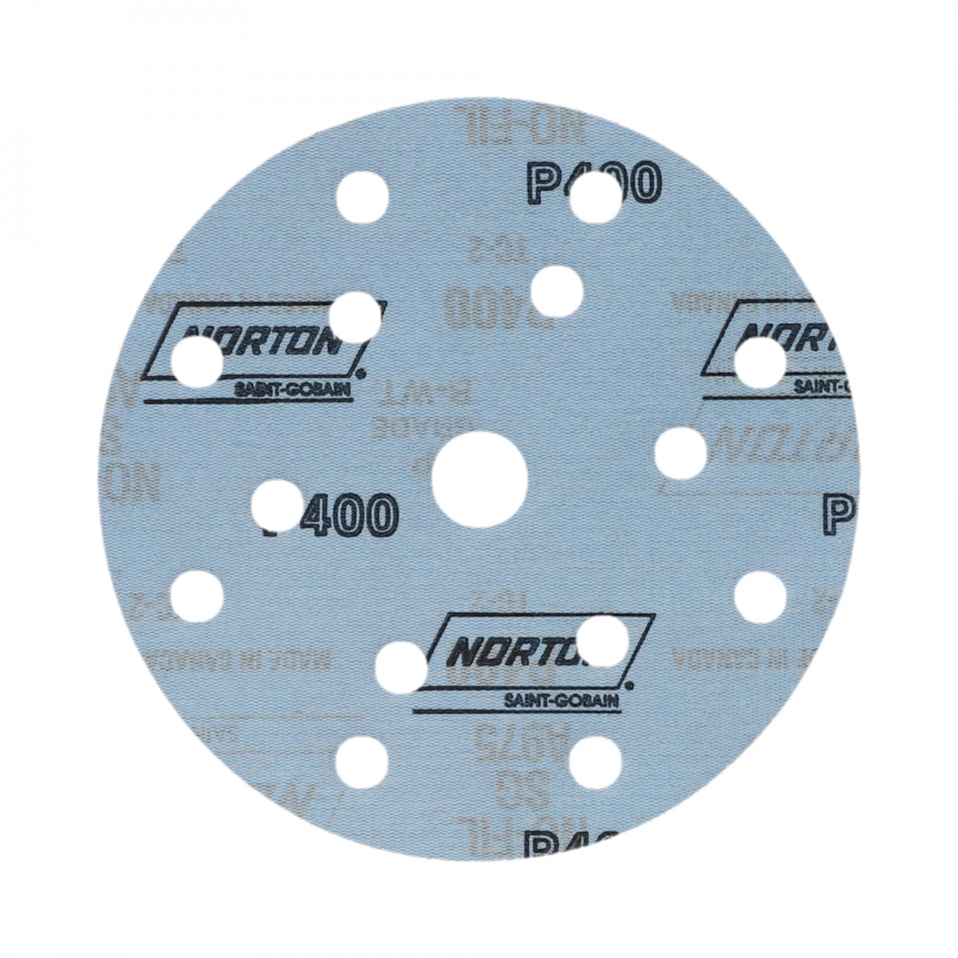 Norton Pro Plus A975 tépőzáras csiszolókorong Ø150 mm 14+1 Lyukas P400, 100 db/csomag termék fő termékképe