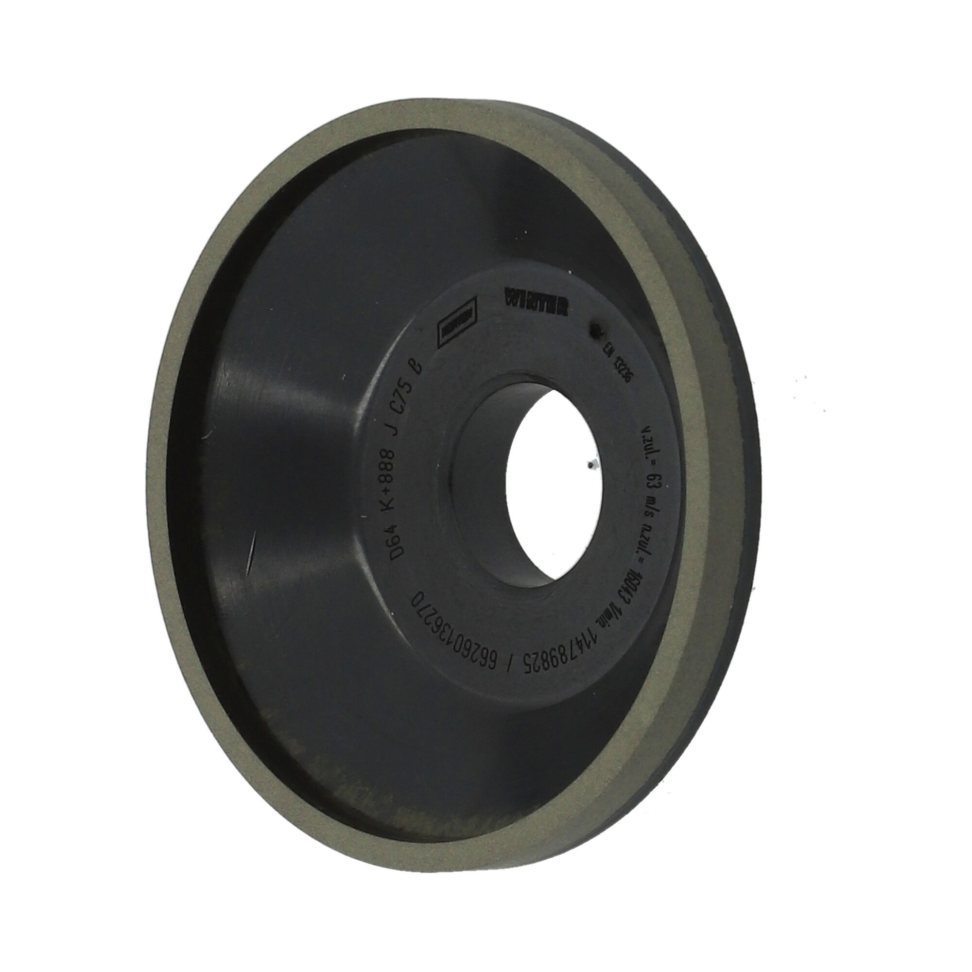 Norton Gyémánt köszörűkorong Ø75x3x4 mm ASD20B C75 K+777J termék fő termékképe