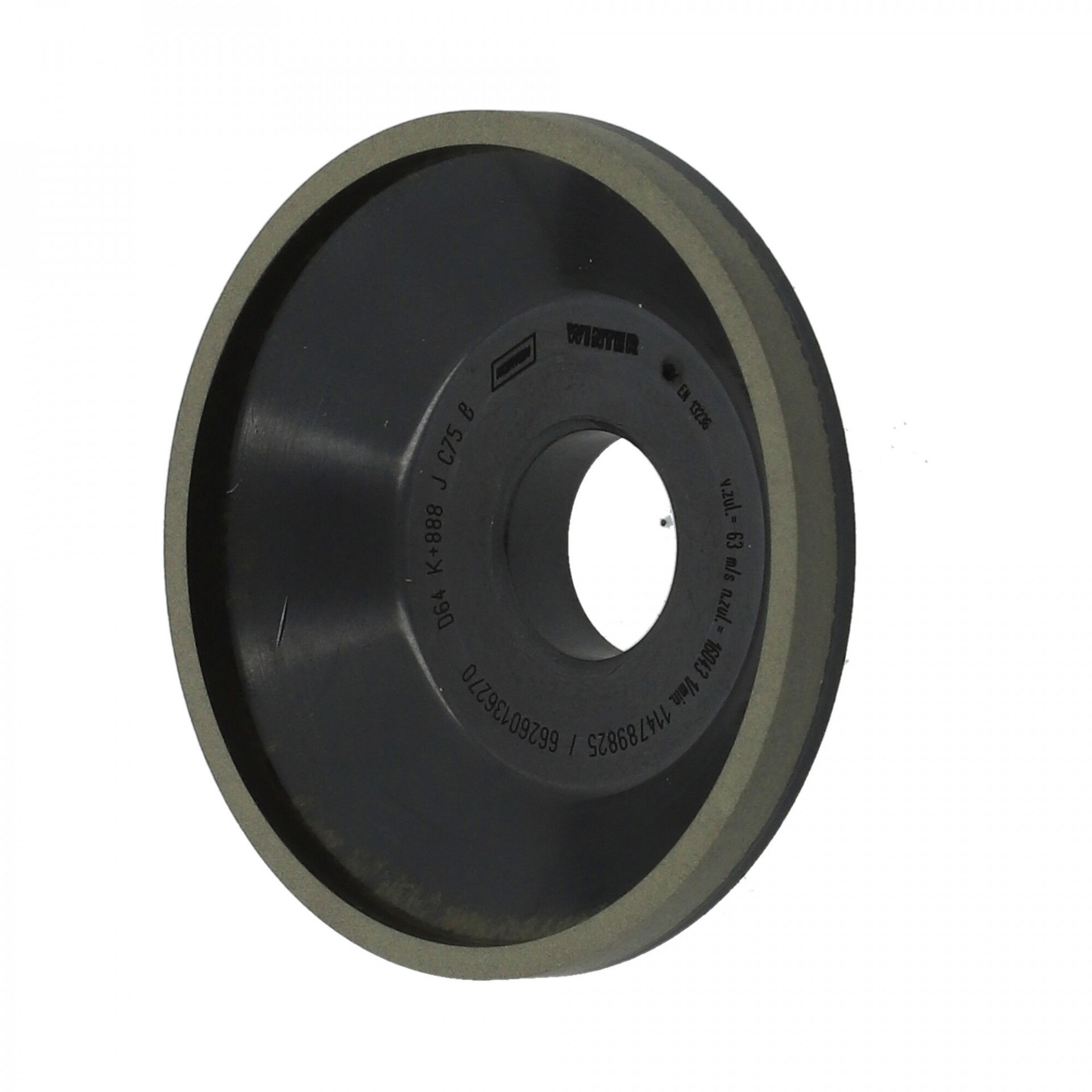 Norton Gyémánt köszörűkorong Ø75x3x4 mm ASD126 C75 K+888J termék fő termékképe