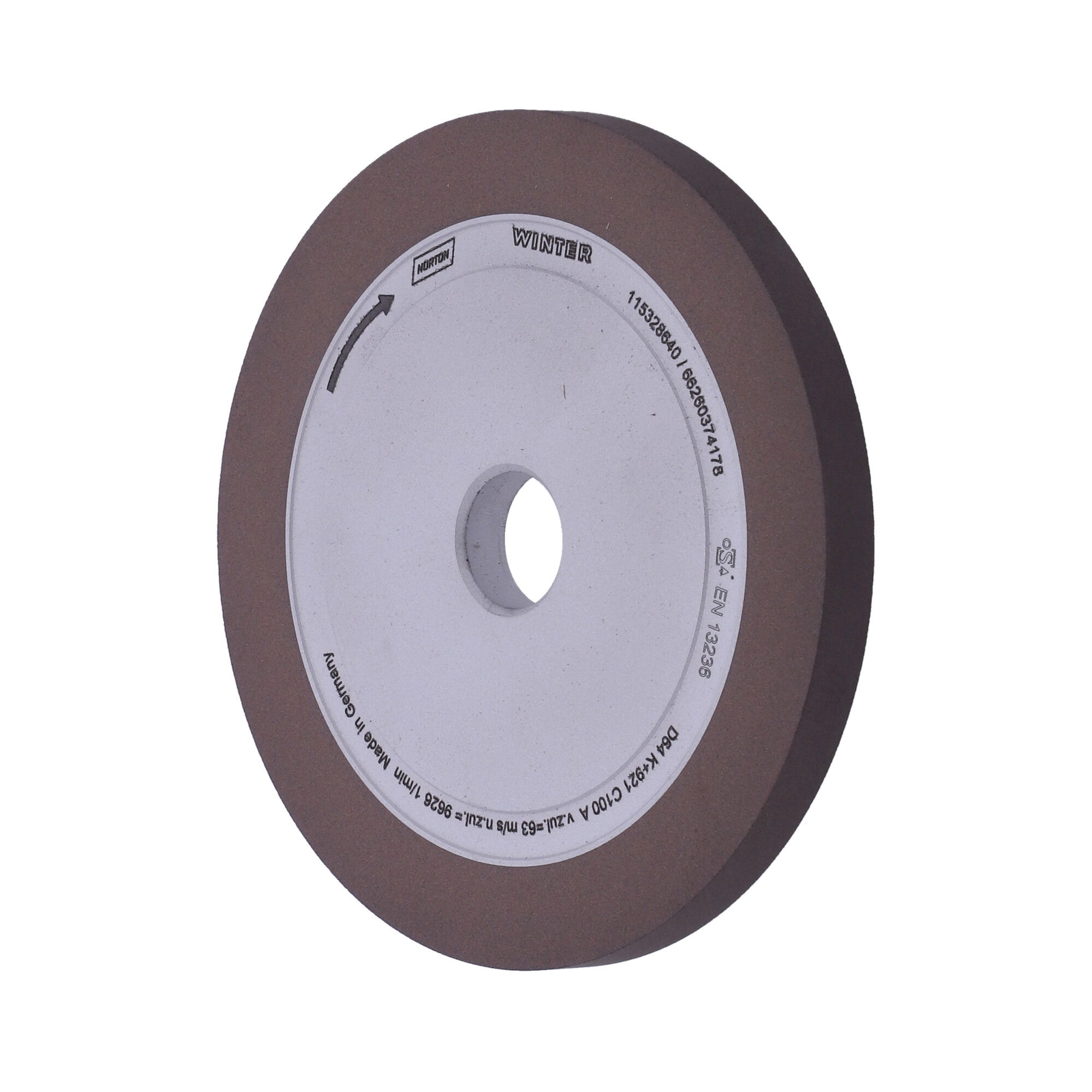 Norton Gyémánt köszörűkorong Ø125x10x16 mm ASD54 C Q-FLUTE termék fő termékképe