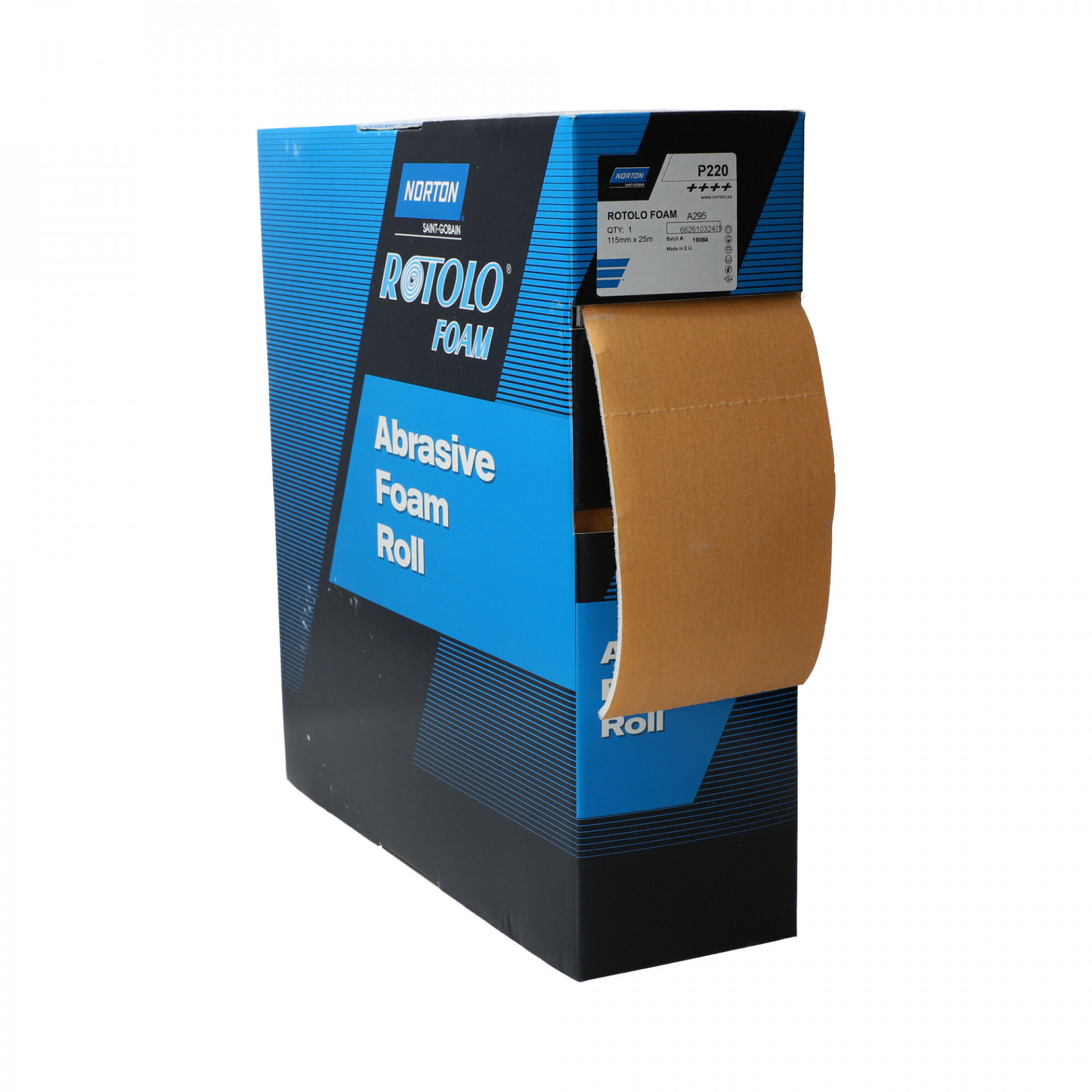 Norton Rotolo Foam Max A295 csiszolótekercs 115mmx25m P220, 2 db/csomag termék fő termékképe