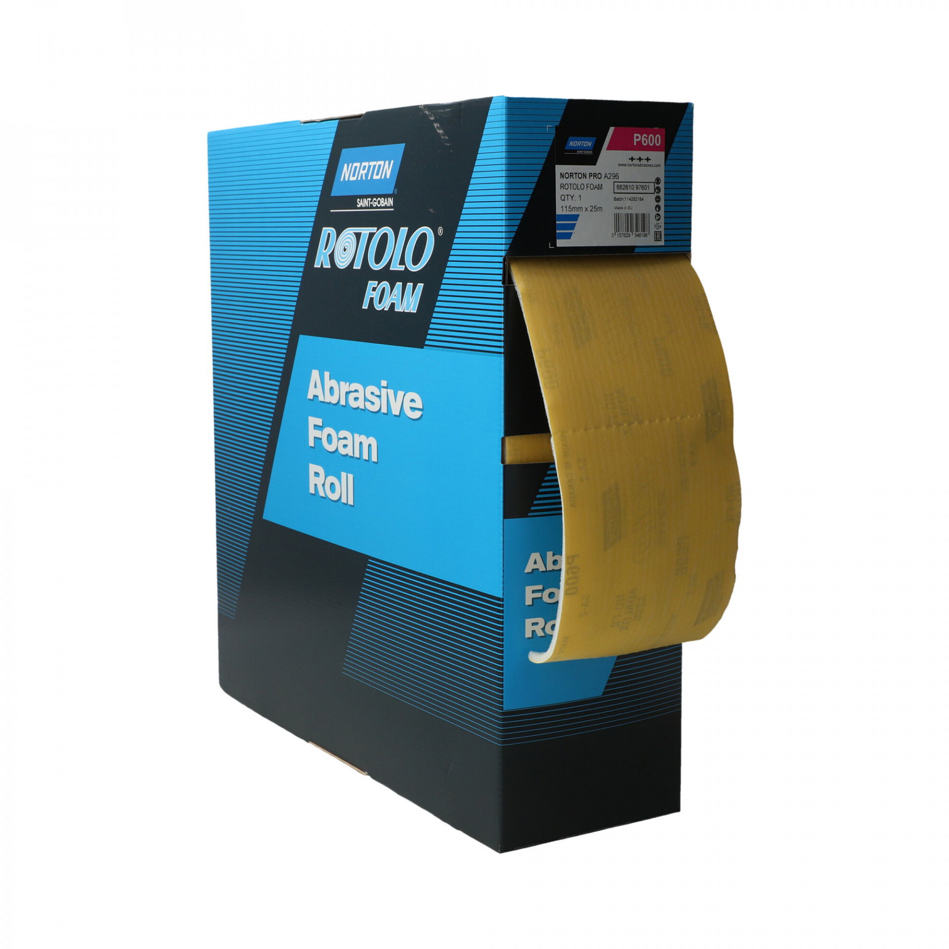 Norton Rotolo Foam Gold Reserve A296 csiszolótekercs 115mmx25m P600 termék fő termékképe