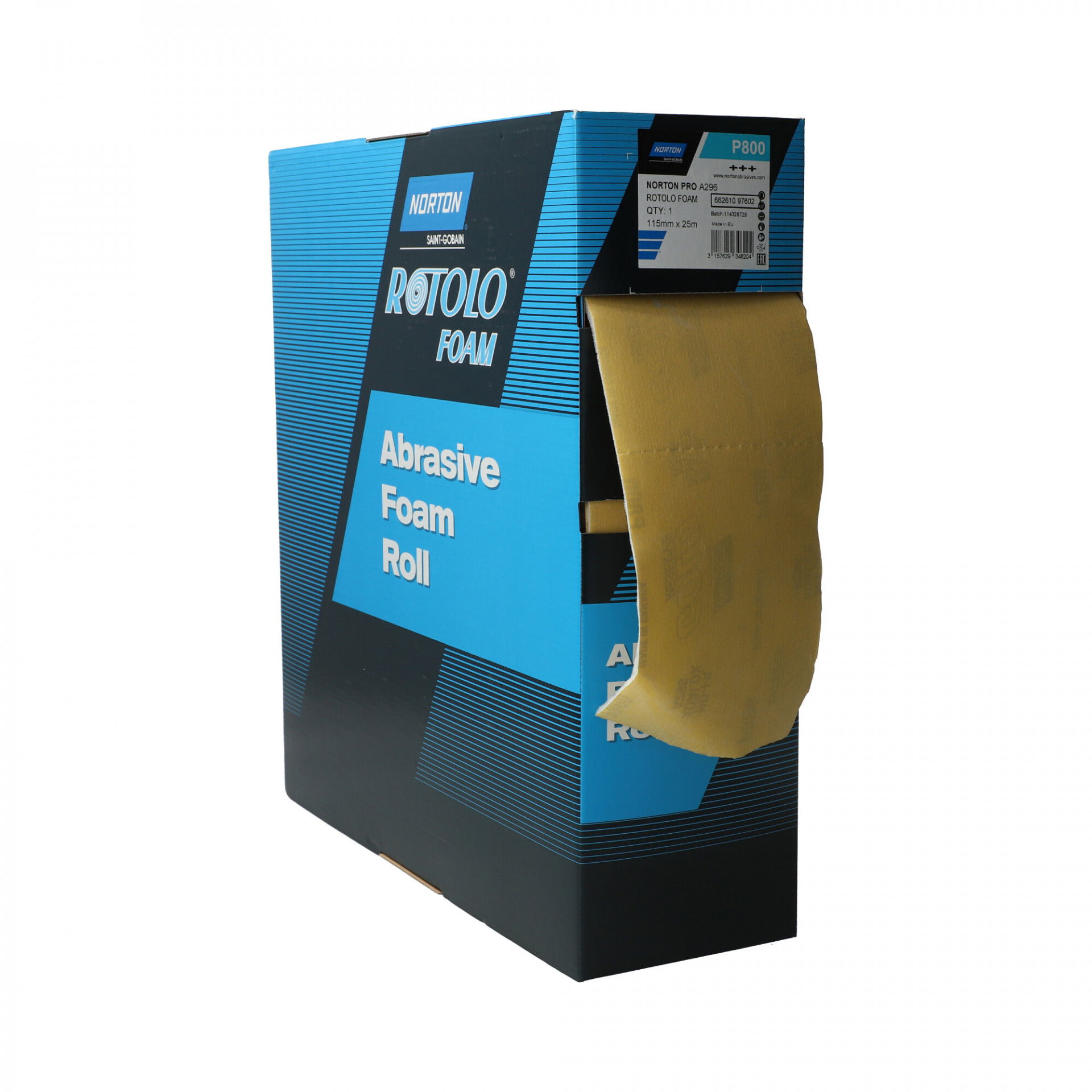 Norton Rotolo Foam Gold Reserve A296 csiszolótekercs 115mmx25m P800 termék fő termékképe