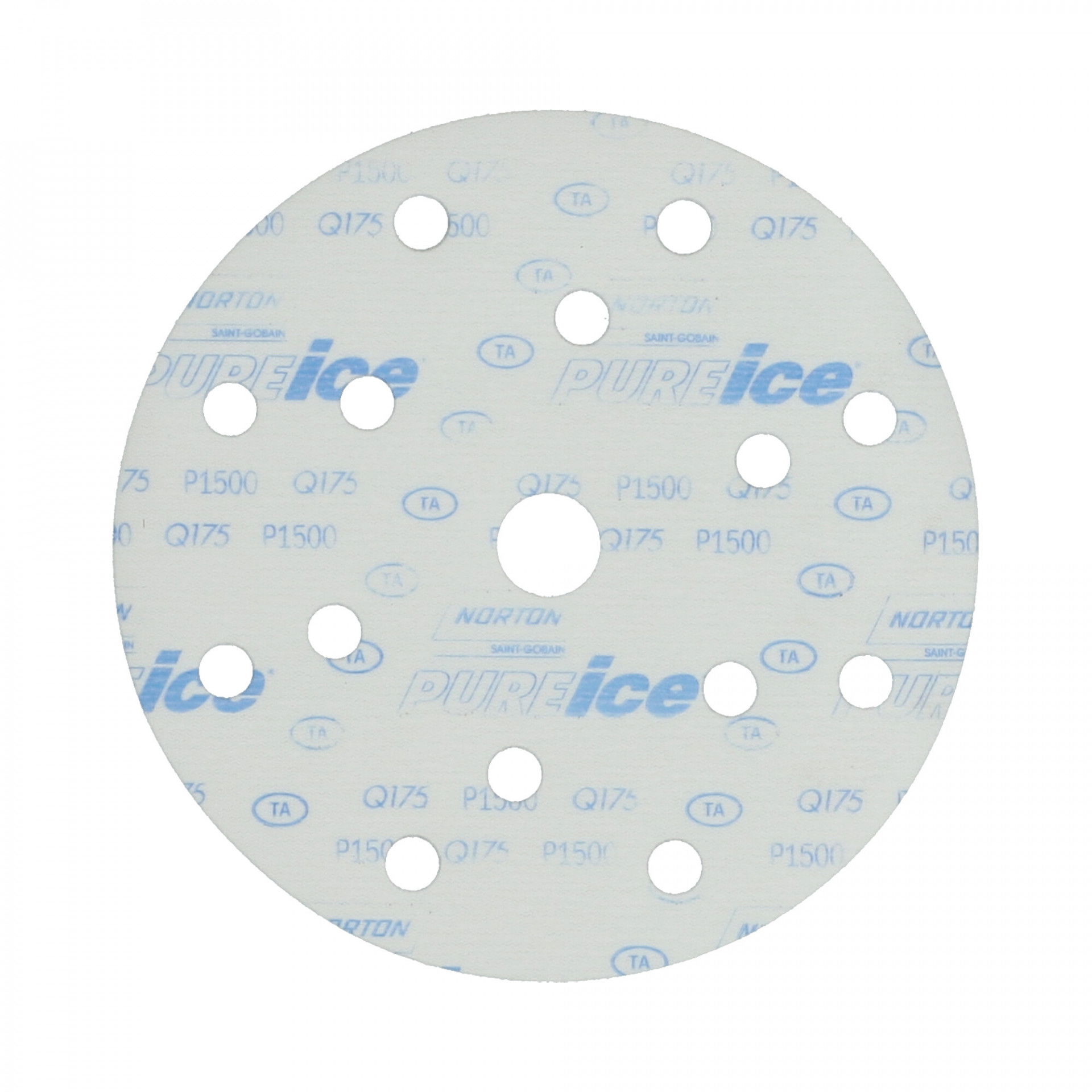 Norton Pure Ice Film Q175 csiszolókorong Ø150mm 14+1 lyukas P1500 termék fő termékképe
