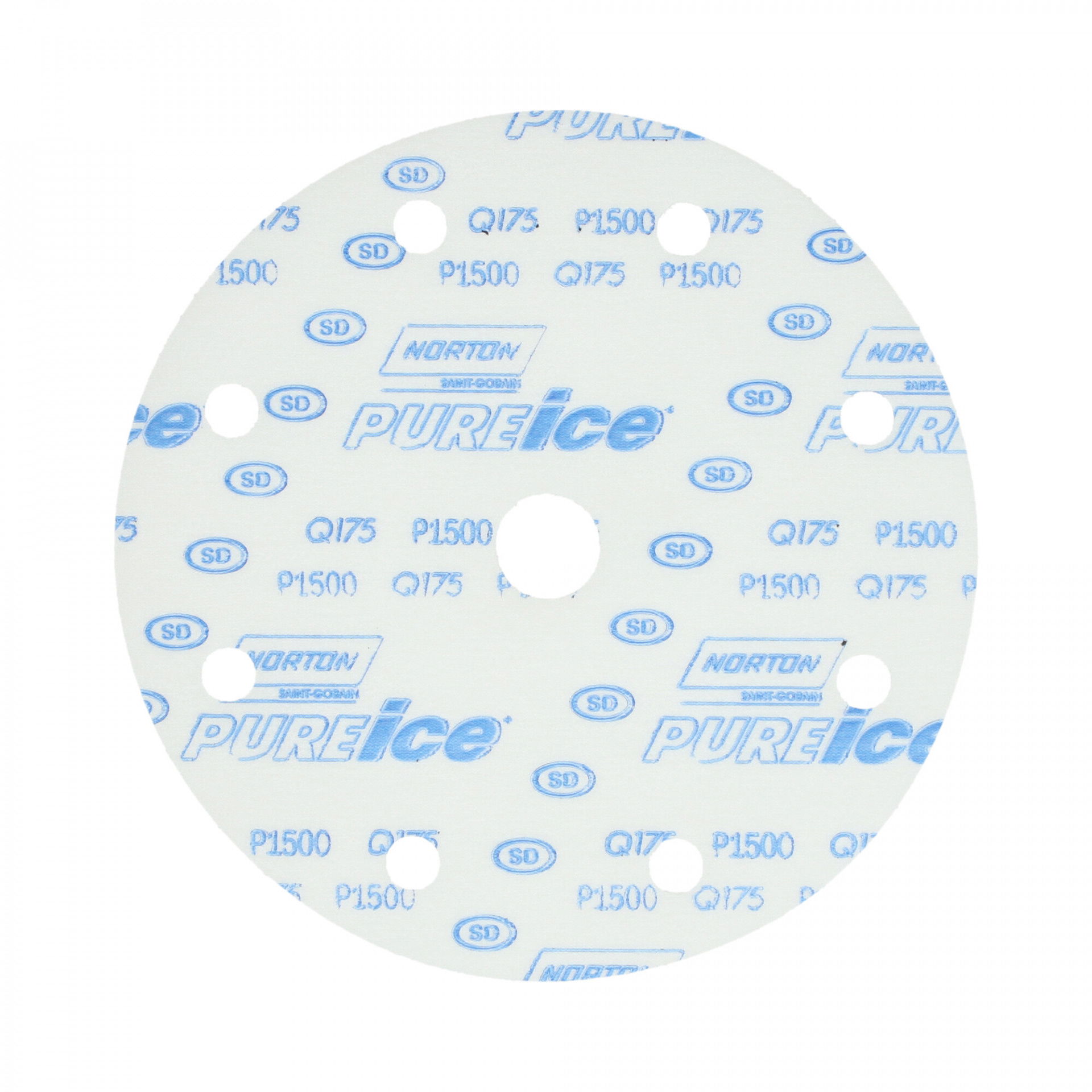 Norton Pure Ice Film Q175 csiszolókorong Ø150mm 8+1 lyukas P1500 termék fő termékképe