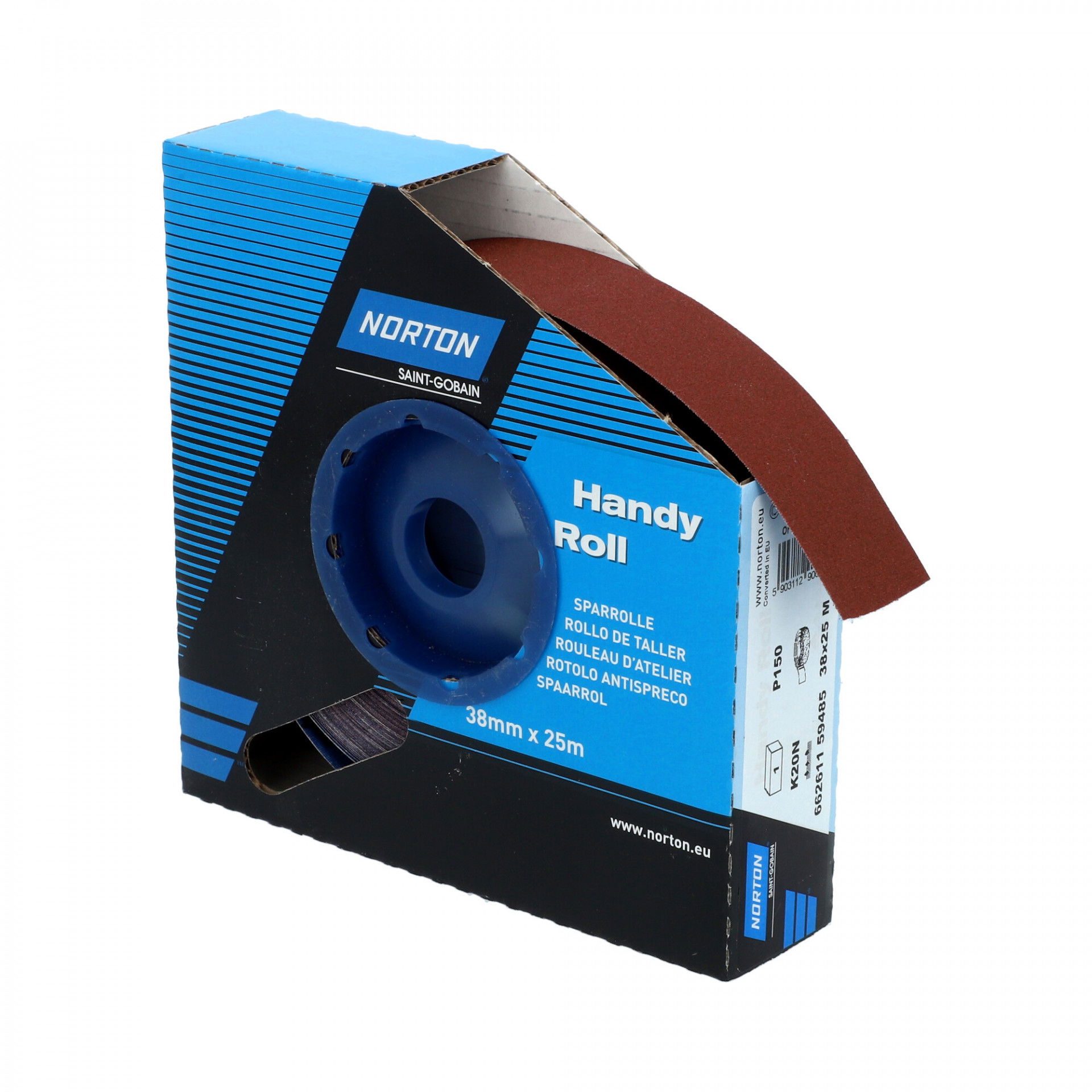 Norton K20N csiszolóvászon műhelytekercs 38mmx25m P150 termék fő termékképe