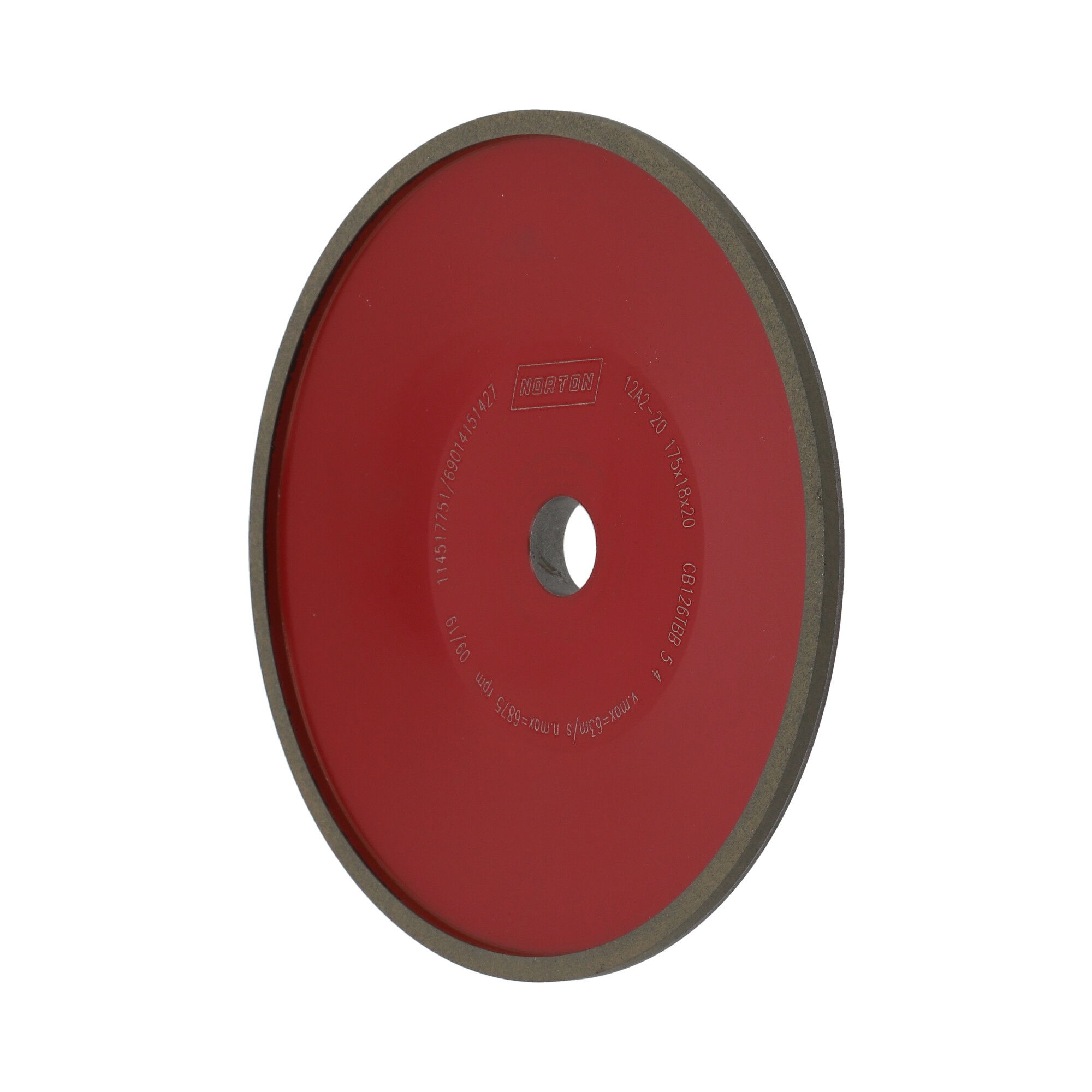 Norton CBN köszörűkorong Ø175x5x4 mm CBN126 T B99 termék fő termékképe