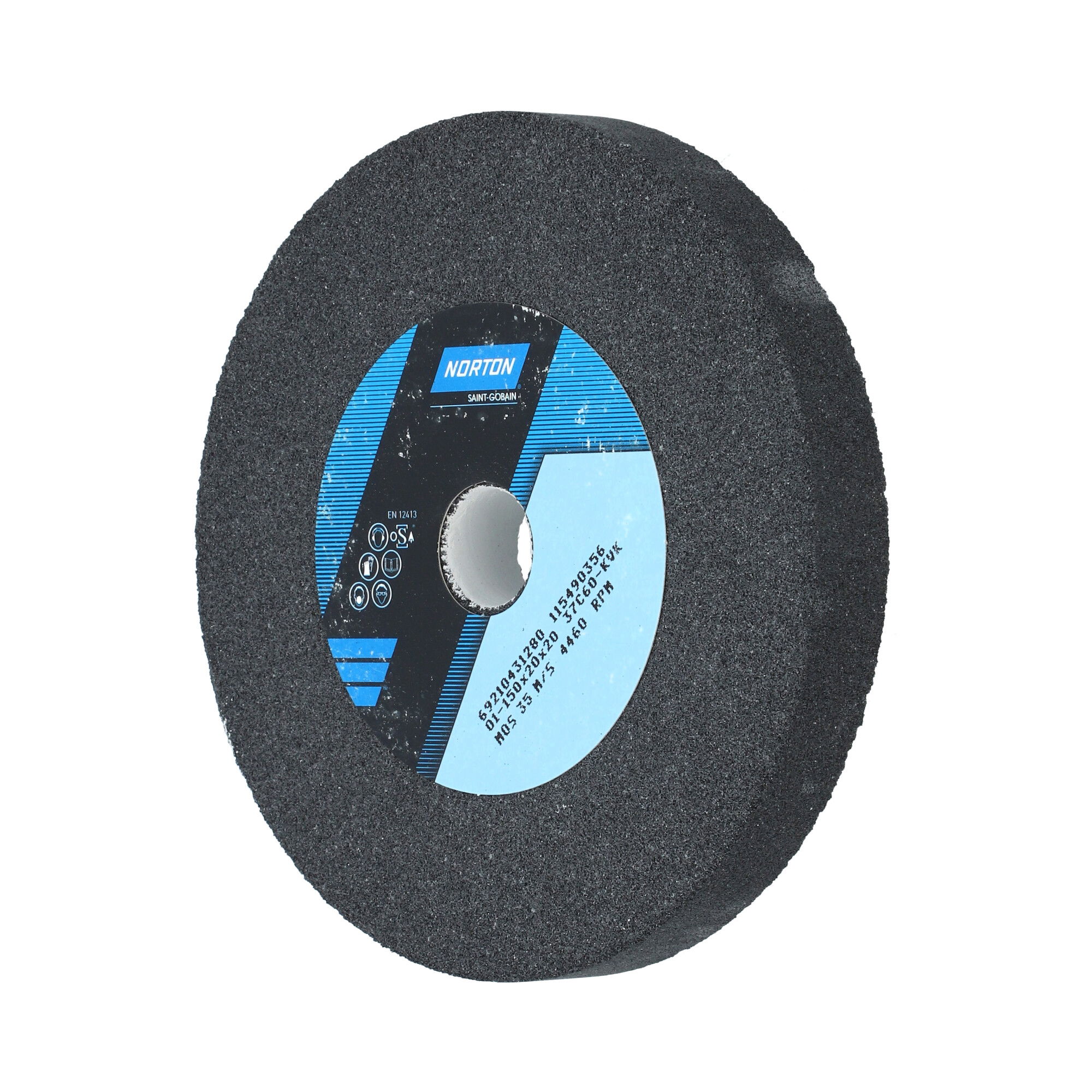 Norton Egyenes köszörűkorong Ø150x20x20 mm 37C 60 K VK termék fő termékképe