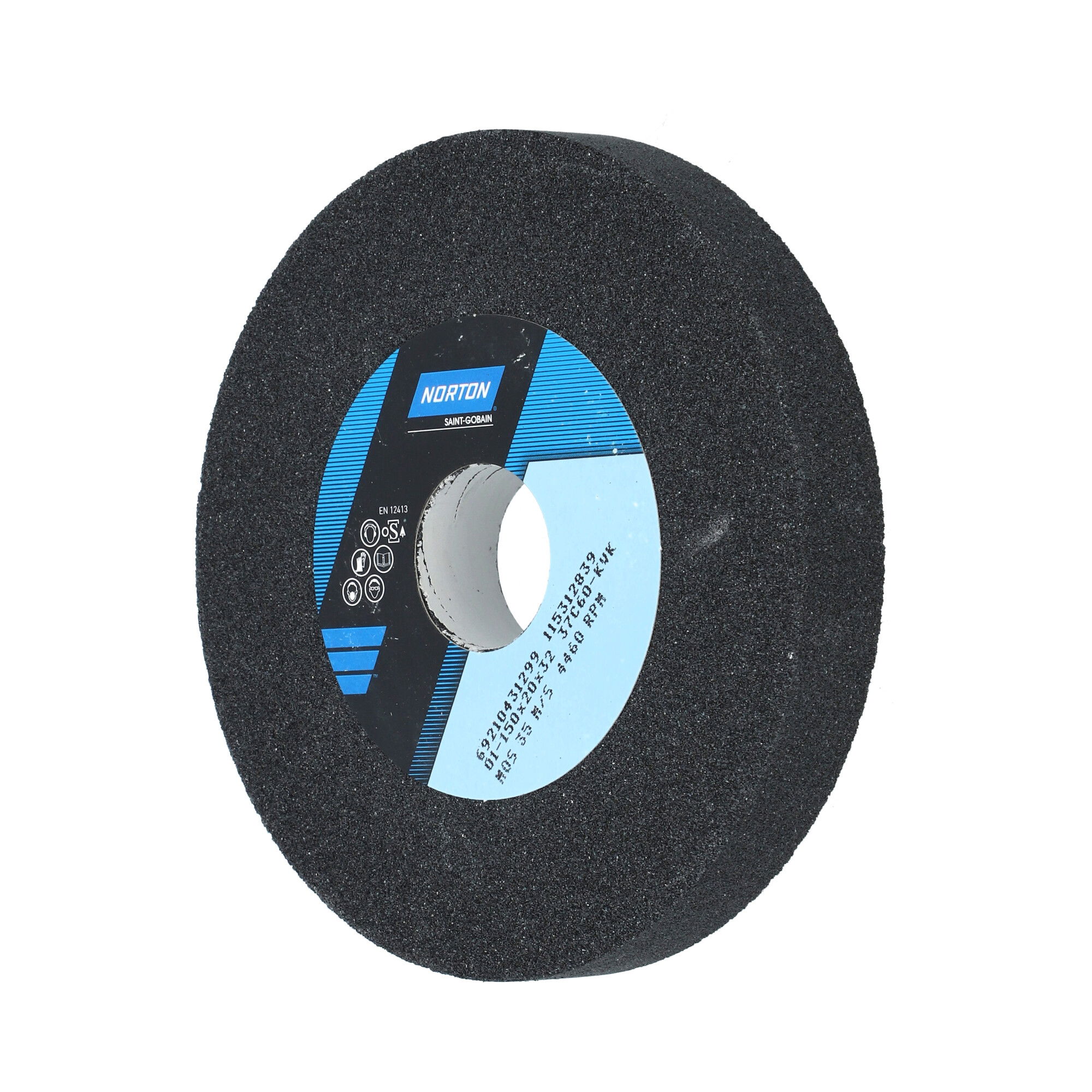 Norton Egyenes köszörűkorong Ø150x20x32 mm 37C 60 K VK termék fő termékképe