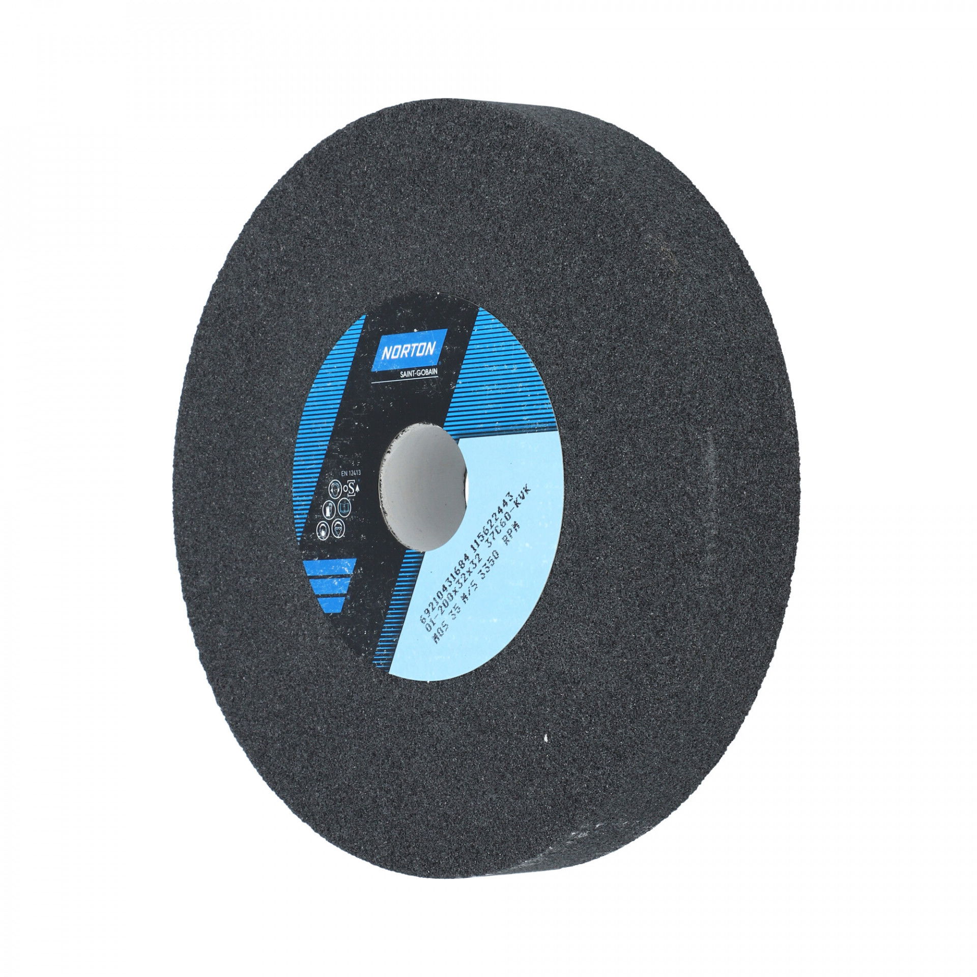 Norton Egyenes köszörűkorong Ø200x32x32 mm 37C 60 K VK termék fő termékképe