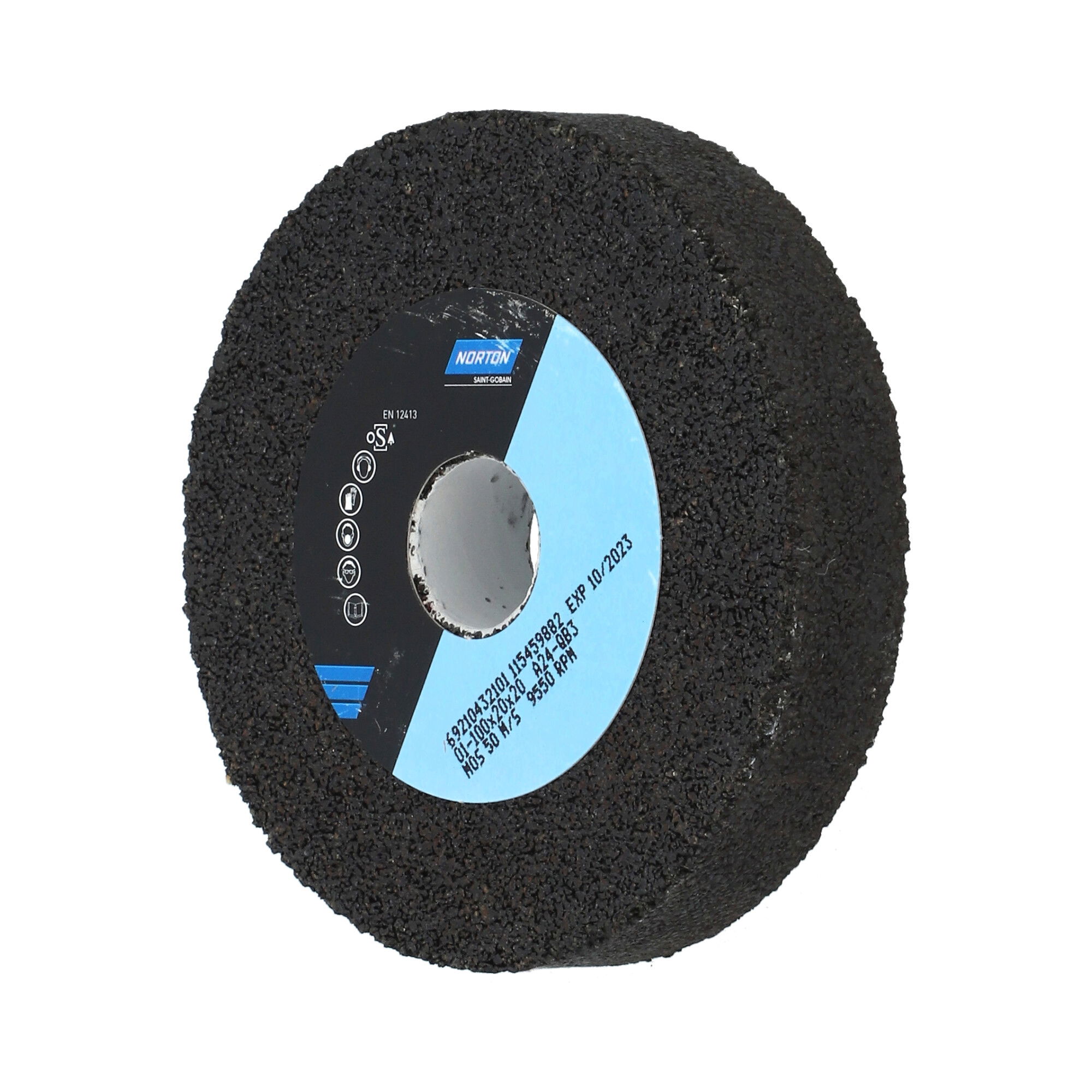 Norton Egyenes köszörűkorong Ø100x20x20 mm A 24 Q B3, 30 sb/csomag termék fő termékképe