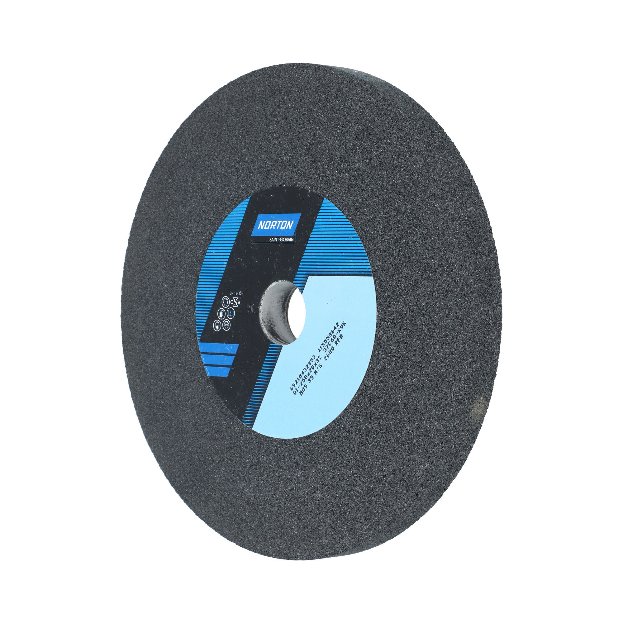 Norton Egyenes köszörűkorong Ø250x20x32 mm 37C 60 M VK termék fő termékképe