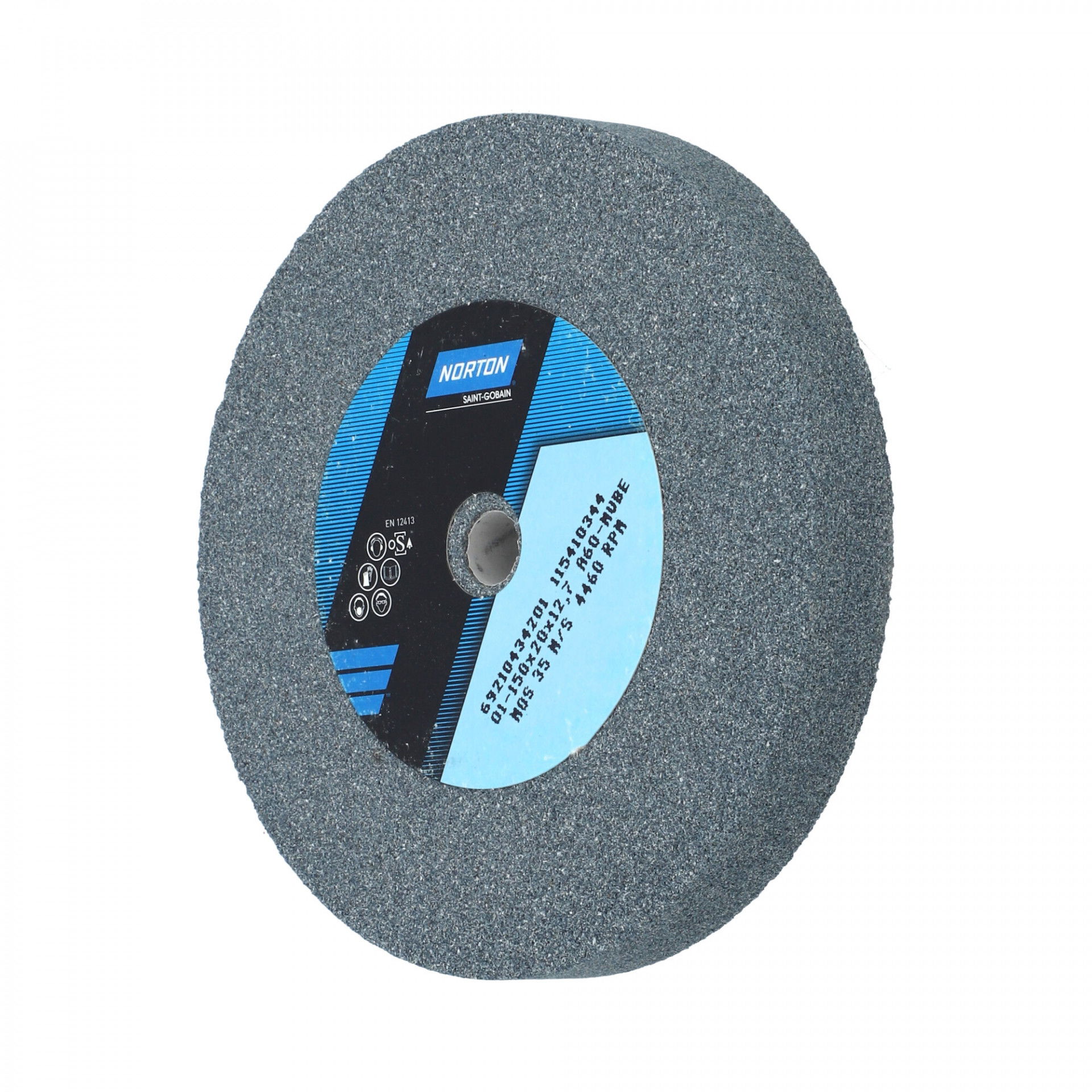 Norton Egyenes köszörűkorong Ø150x20x12,7 mm A 60 M VBE termék fő termékképe