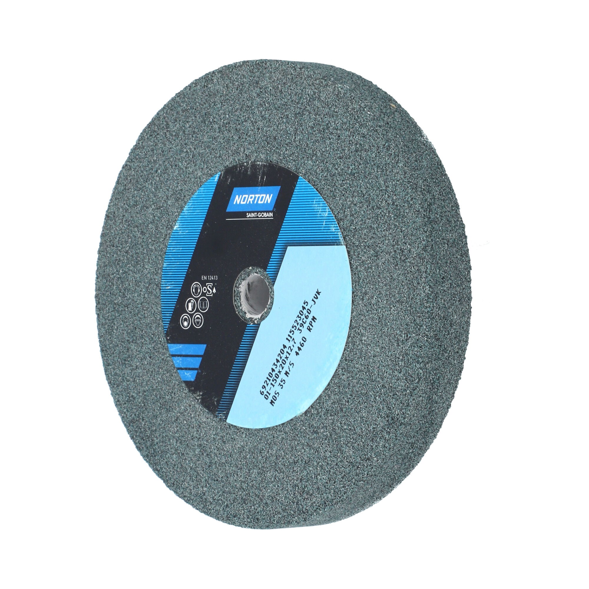 Norton Egyenes köszörűkorong Ø150x20x12,7 mm 39C 60 J VK, 5 db/csomag termék fő termékképe