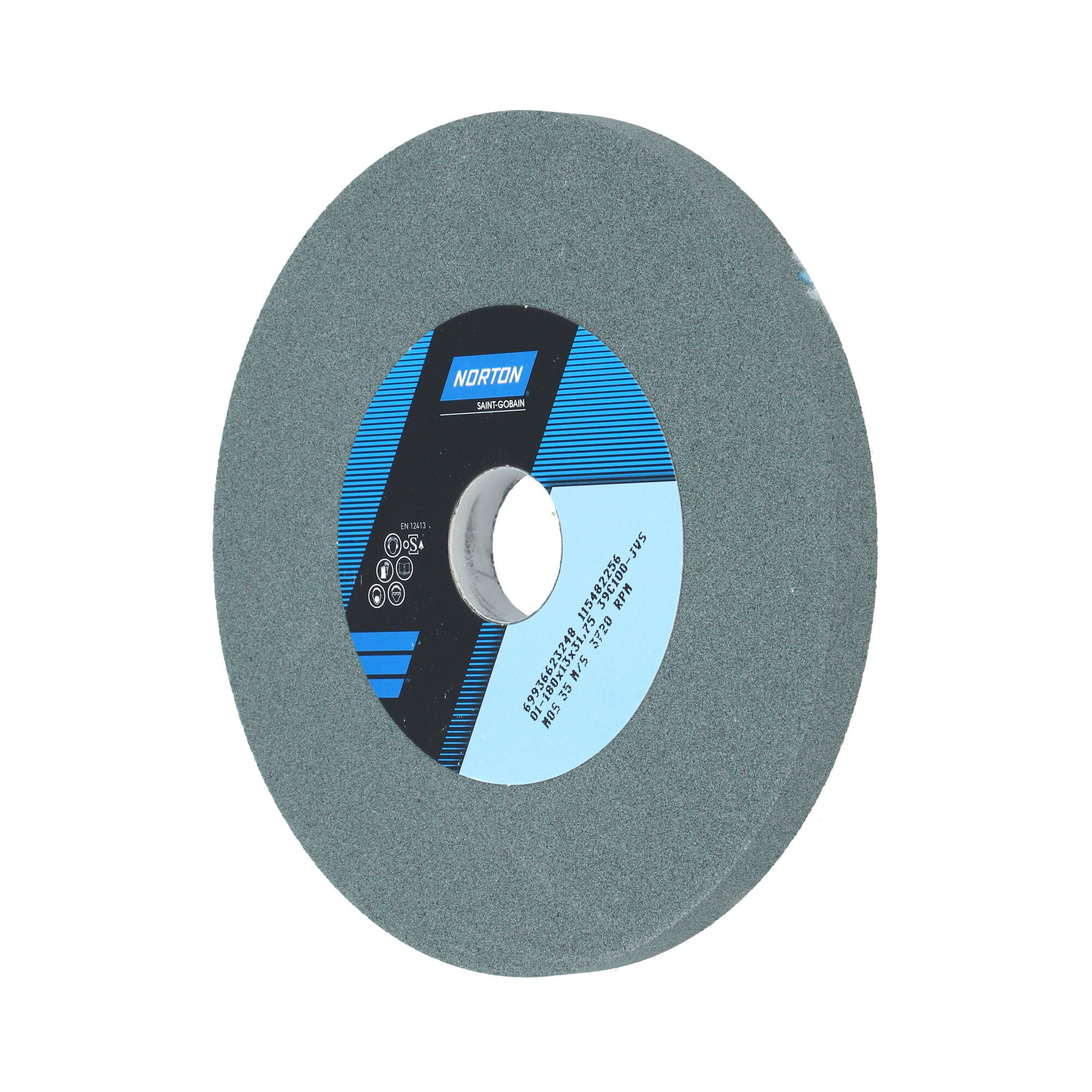 Norton Egyenes köszörűkorong Ø180x13x31,75 mm 39C 100 J VS termék fő termékképe