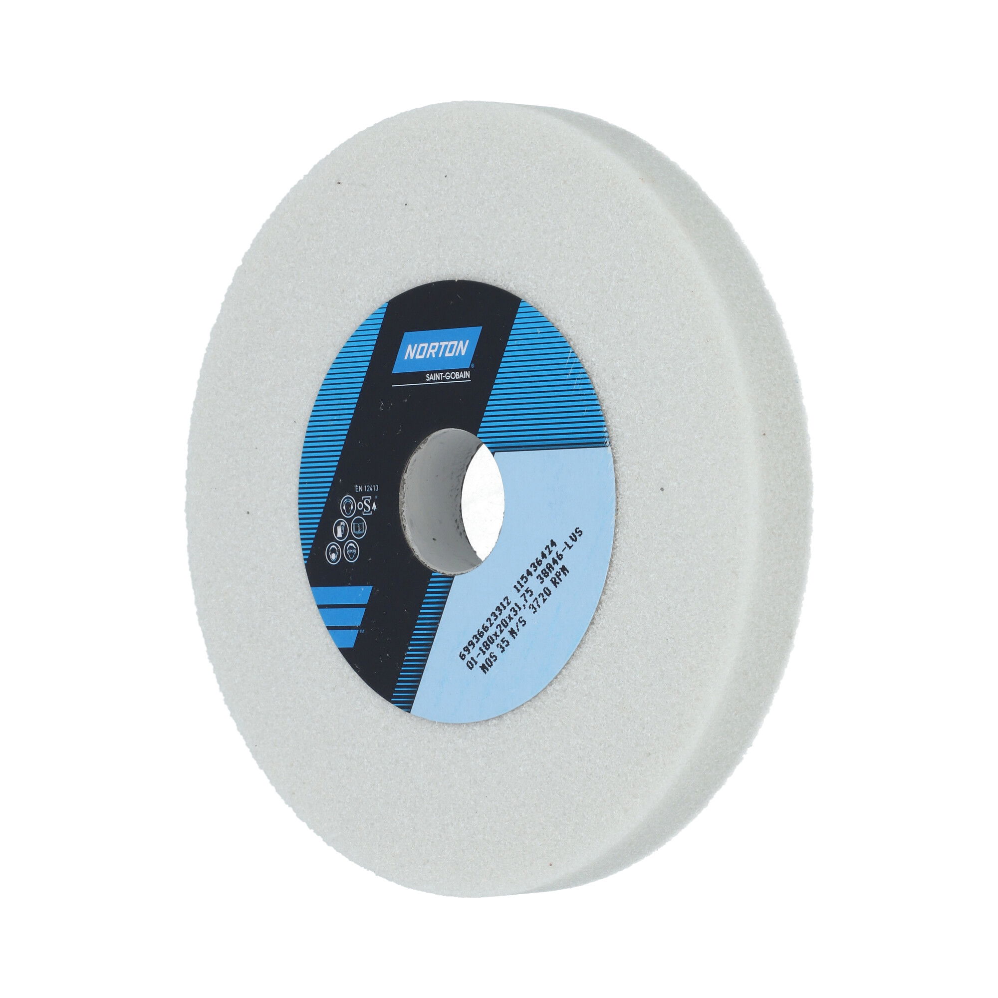 Norton Egyenes köszörűkorong Ø180x20x31,75 mm 38A 46 L VS termék fő termékképe