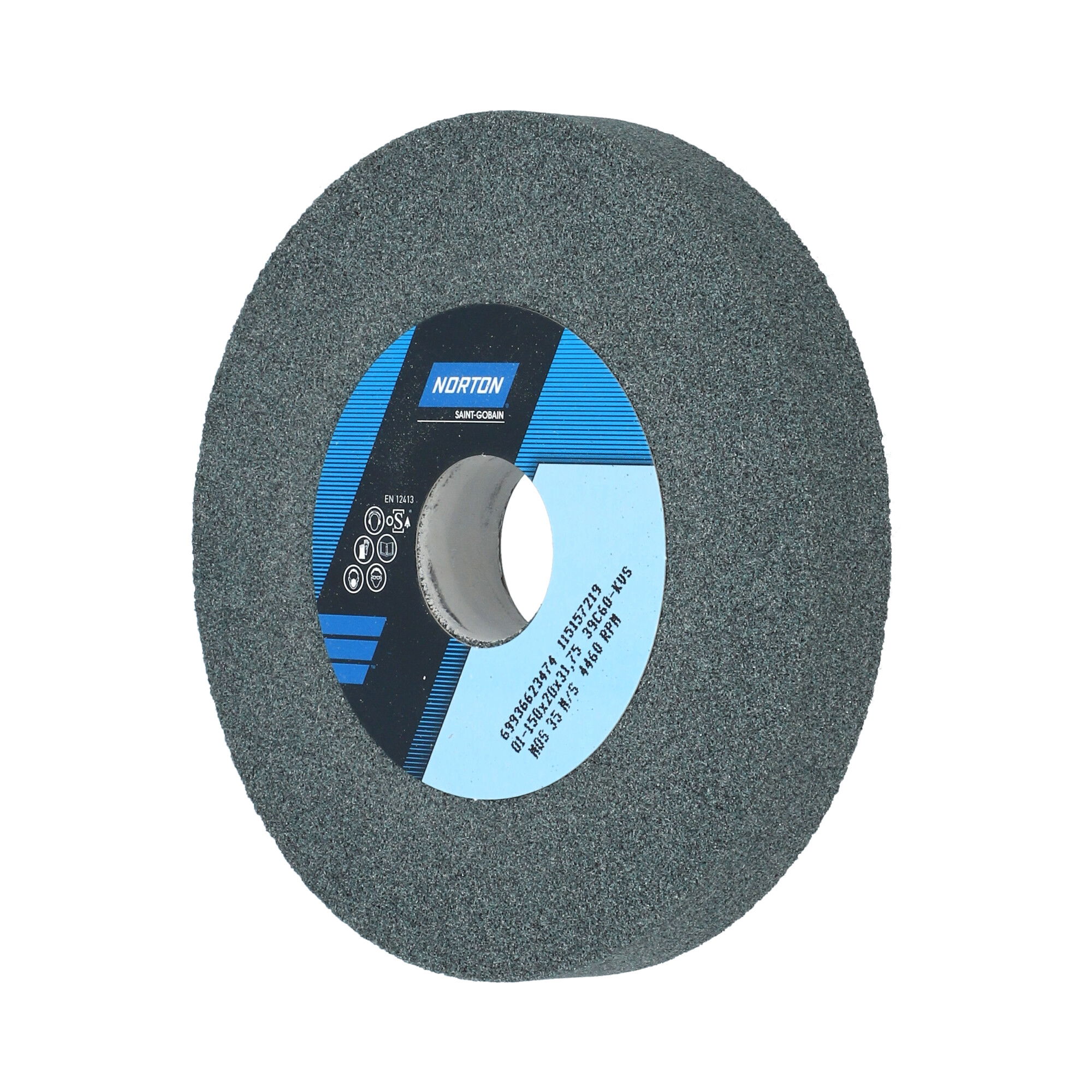 Norton Egyenes köszörűkorong Ø150x20x31,75 mm 39C 60 K VS, 10 db/csomag termék fő termékképe