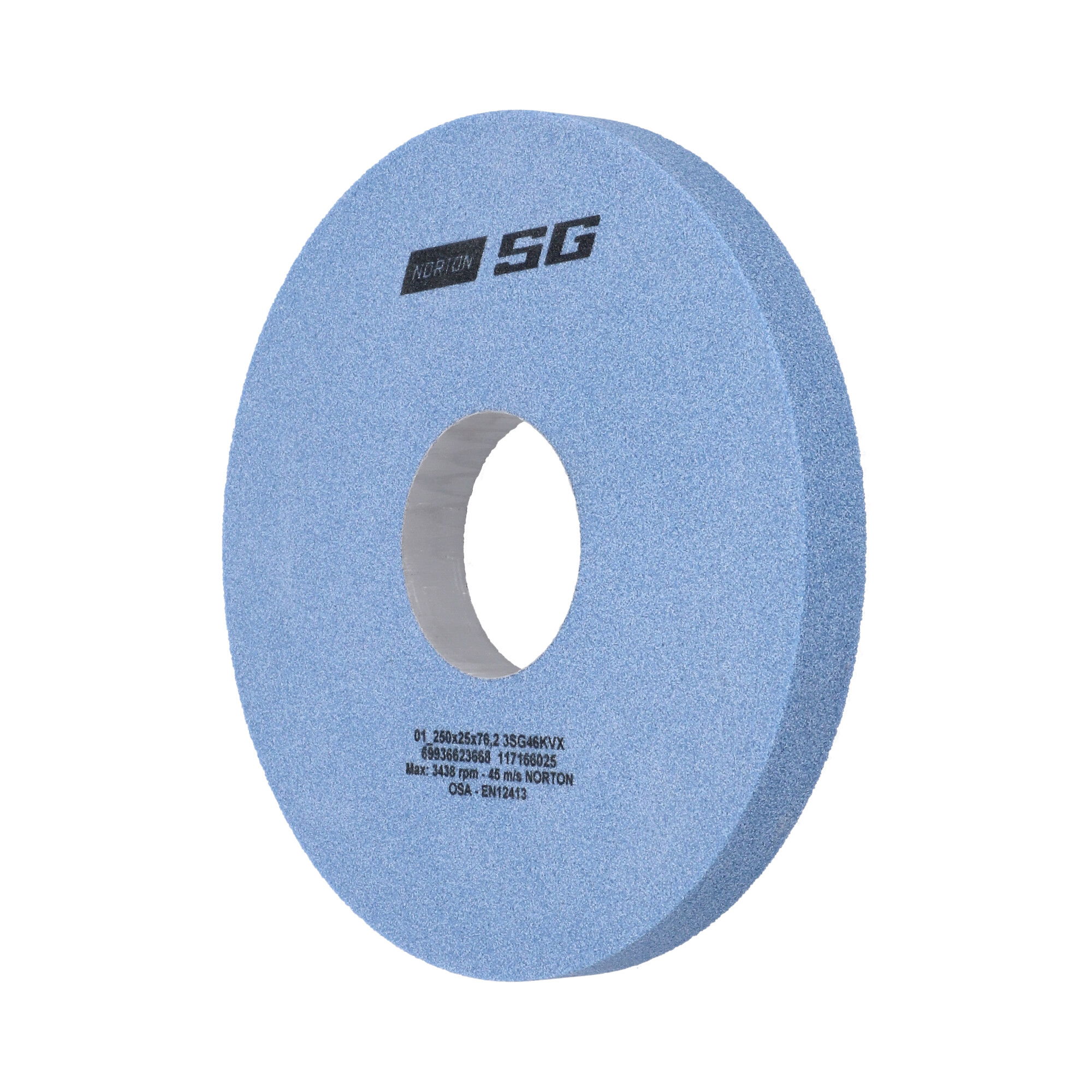 Norton Egyenes köszörűkorong Ø250x25x76,2 mm 3SG 46 K VS, 6  db/csomag termék fő termékképe