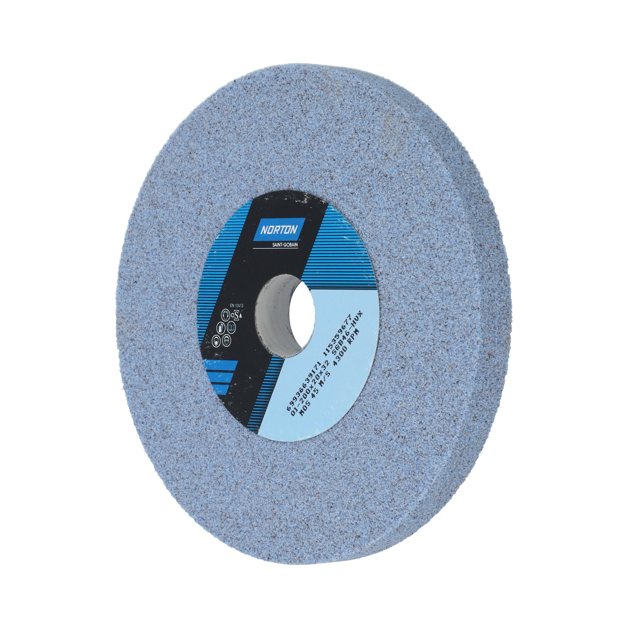Norton Egyenes köszörűkorong Ø200x20x32 mm SGB 46 H VX, 2 db/csomag termék fő termékképe