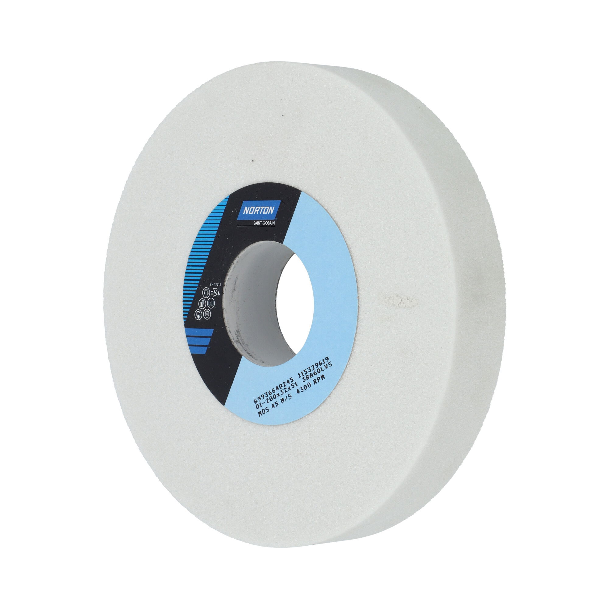 Norton Egyenes köszörűkorong Ø200x32x51 mm 38A 60 L VS termék fő termékképe
