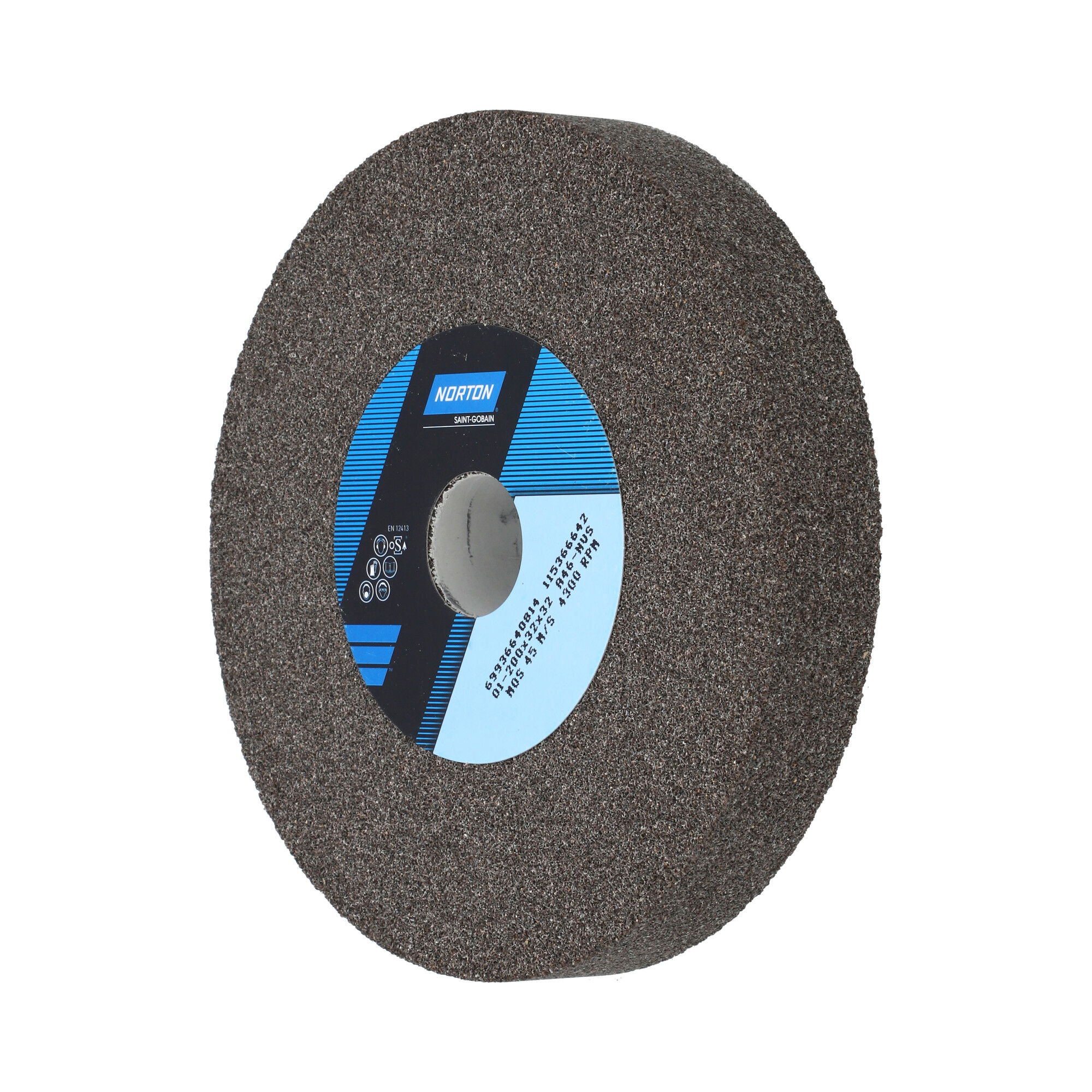 Norton Egyenes köszörűkorong Ø200x32x32 mm A 46 N VS termék fő termékképe