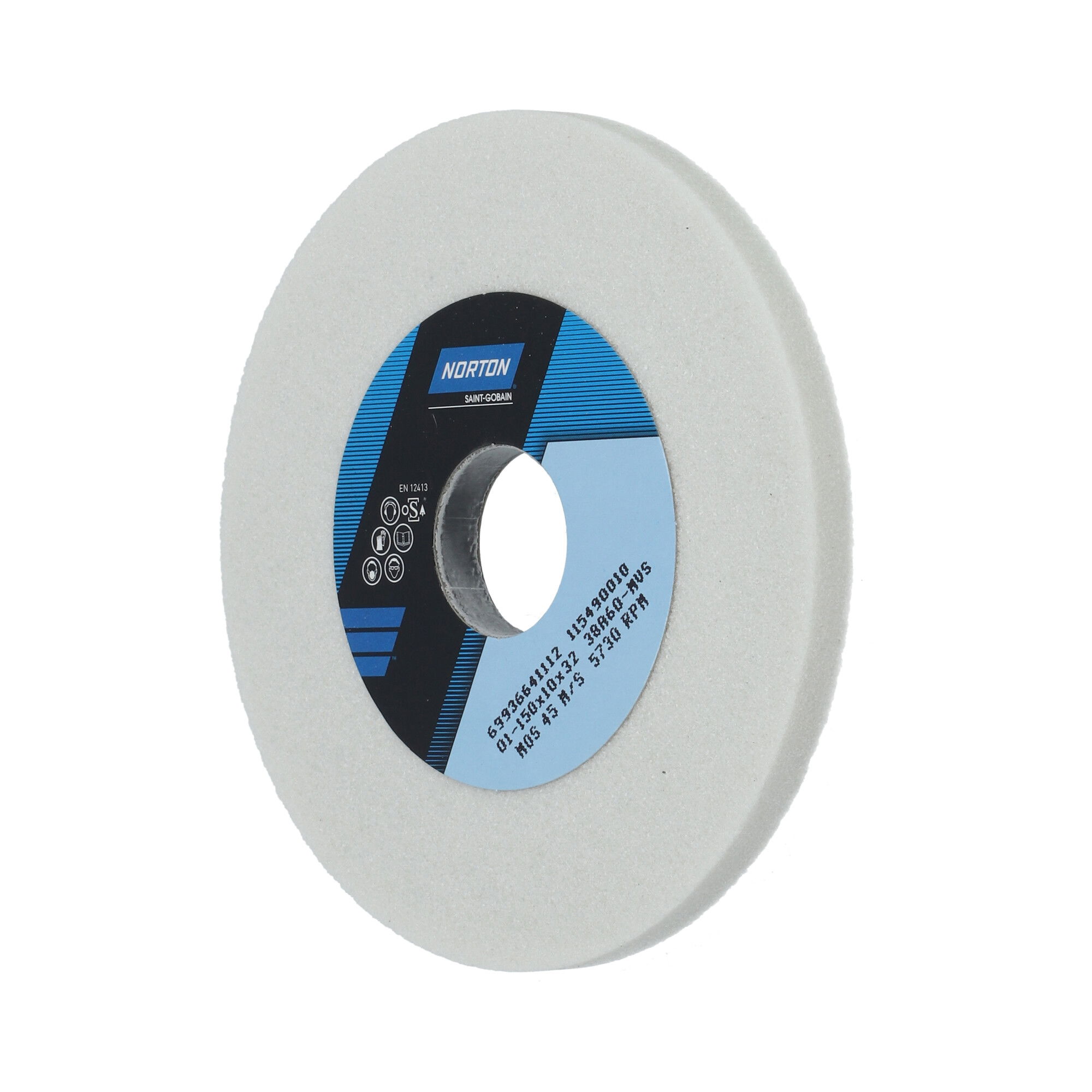 Norton Egyenes köszörűkorong Ø150x10x32 mm 38A 60 M VS, 2 db/csomag termék fő termékképe