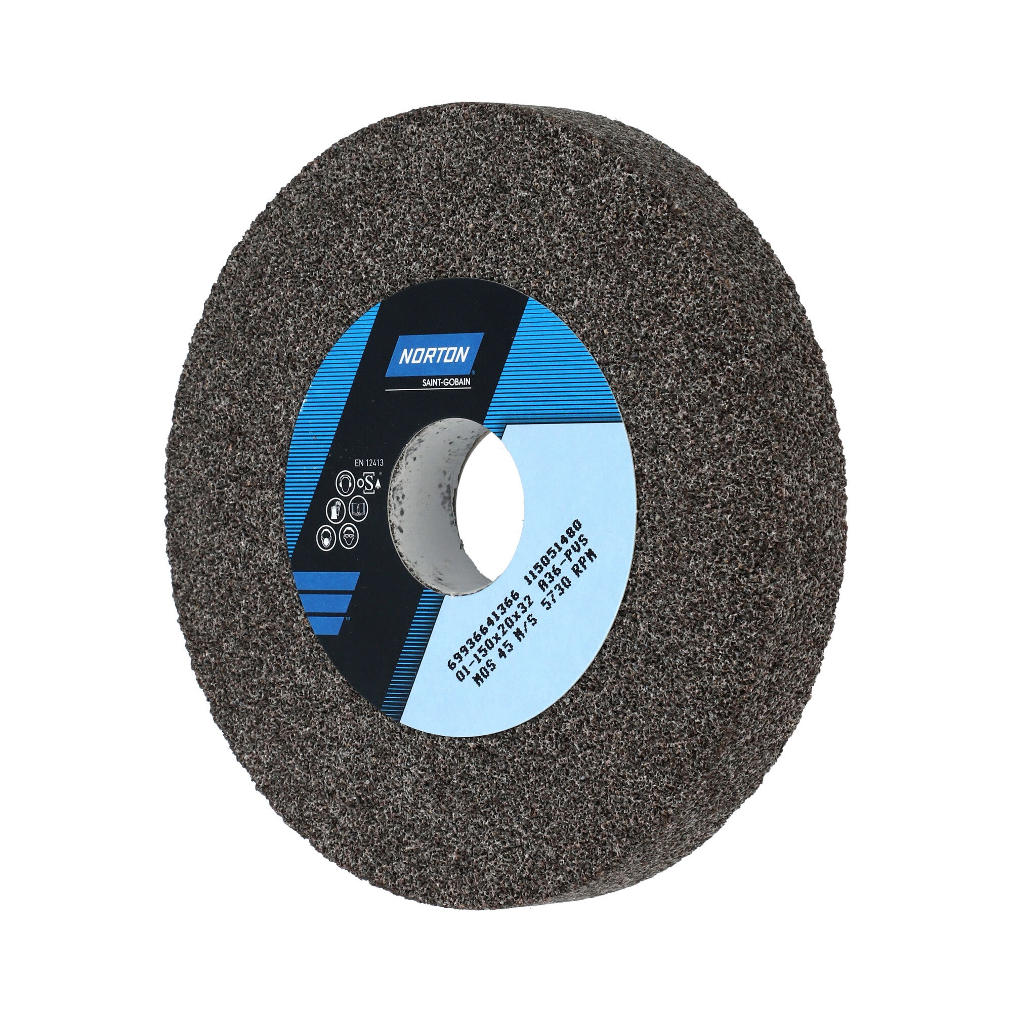 Norton Egyenes köszörűkorong Ø150x20x32 mm A 36 P VS termék fő termékképe