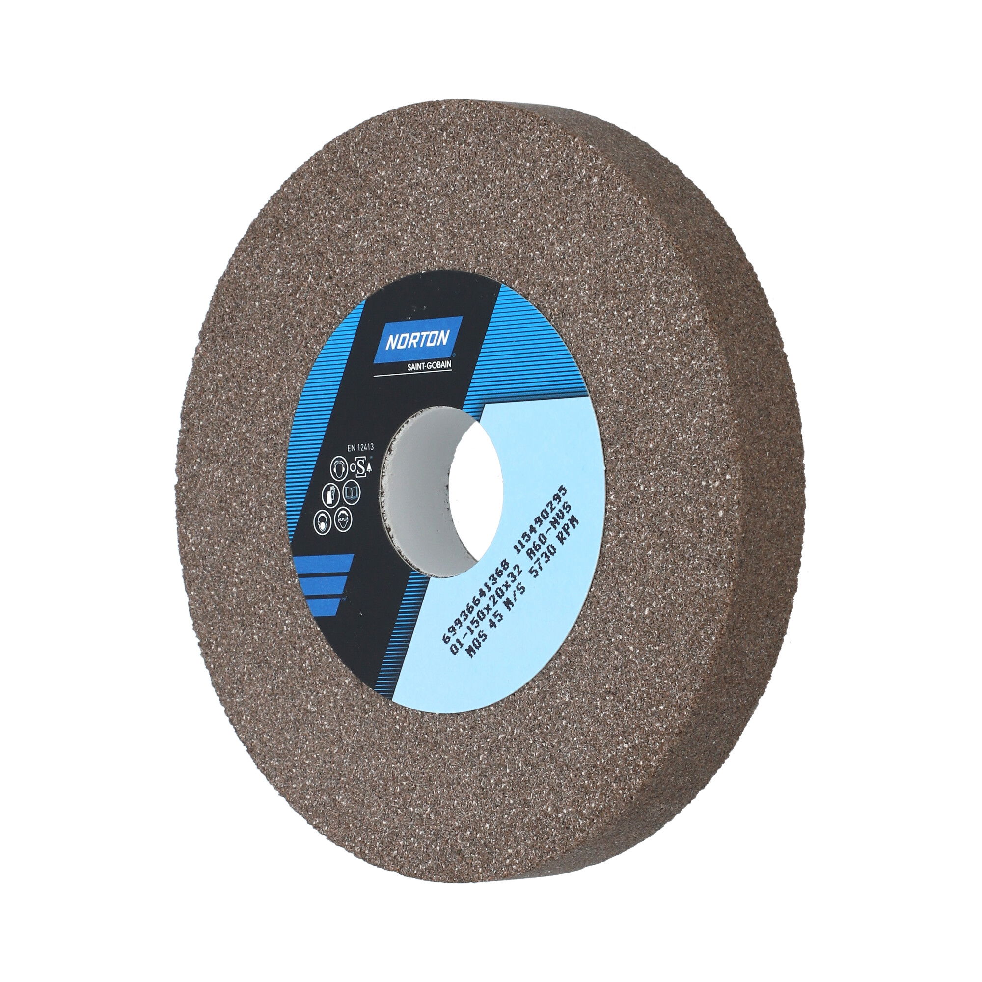 Norton Egyenes köszörűkorong Ø150x20x32 mm A 60 N VS, 2 db/csomag termék fő termékképe