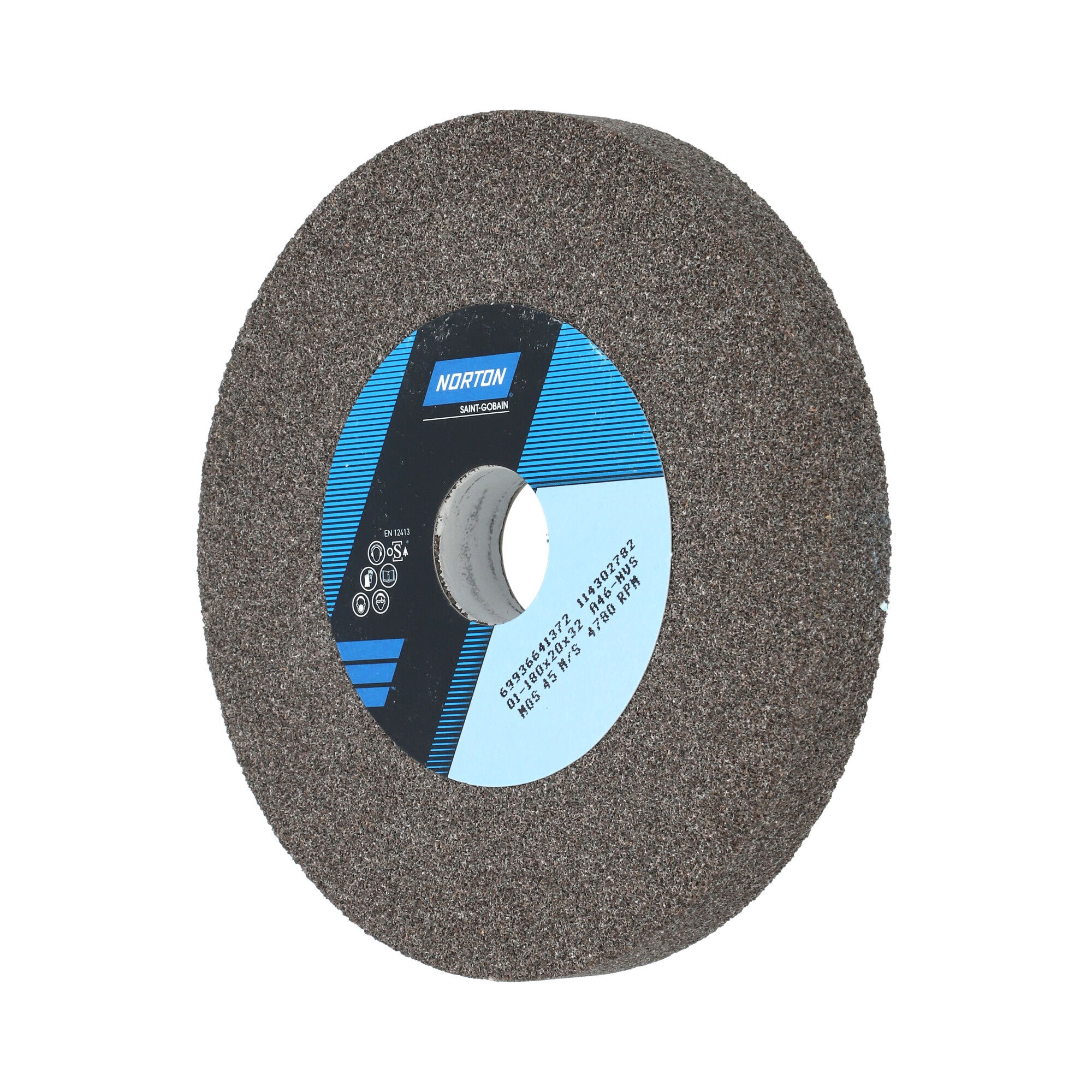 Norton Egyenes köszörűkorong Ø180x20x32 mm A 46 N VS termék fő termékképe