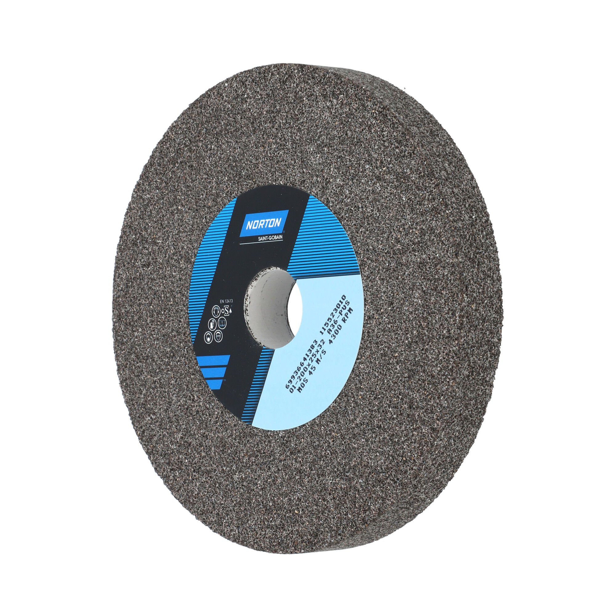 Norton Egyenes köszörűkorong Ø200x25x32 mm A 36 P VS termék fő termékképe