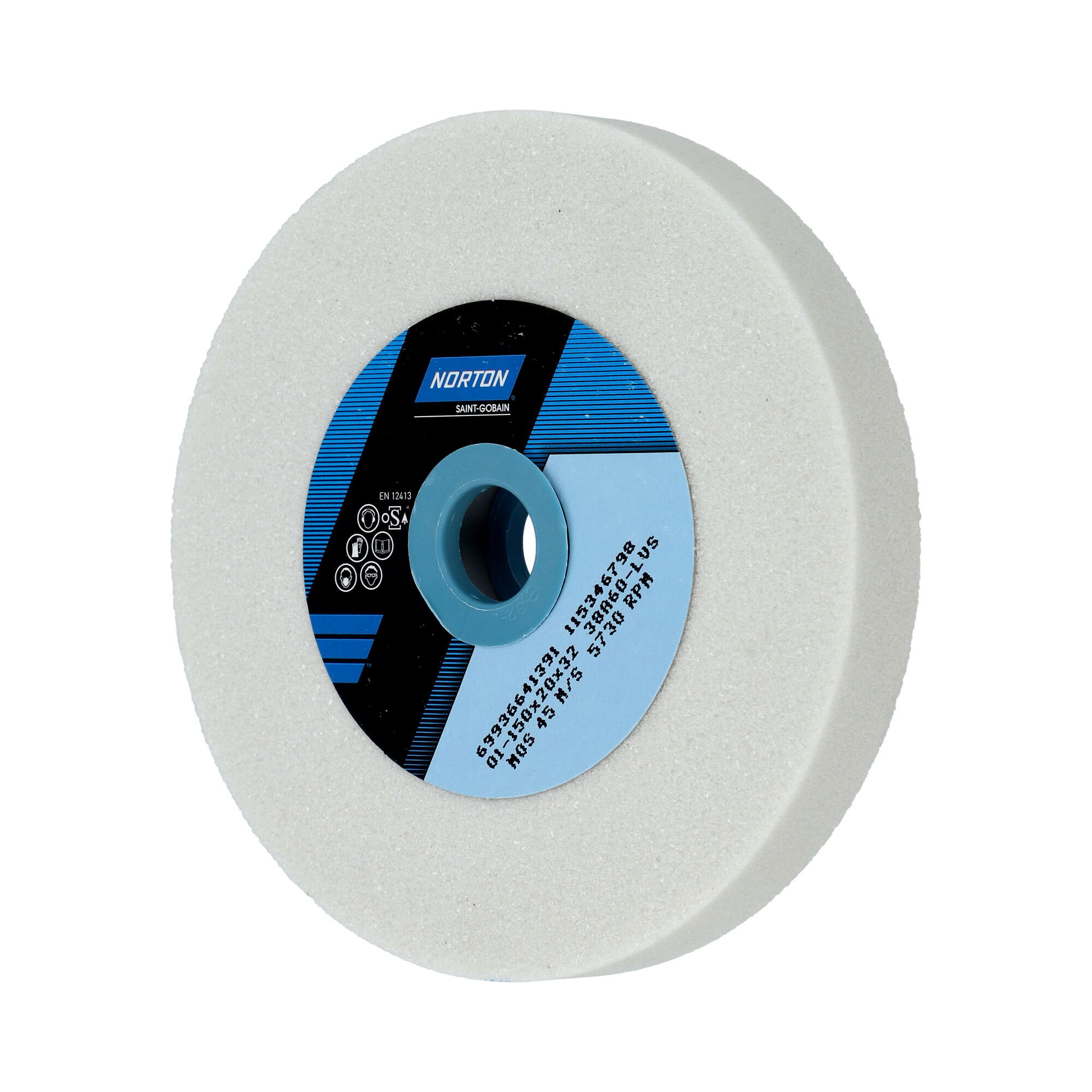 Norton Egyenes köszörűkorong Ø150x20x32 mm 38A 60 L VS, 2 db/csomag termék fő termékképe