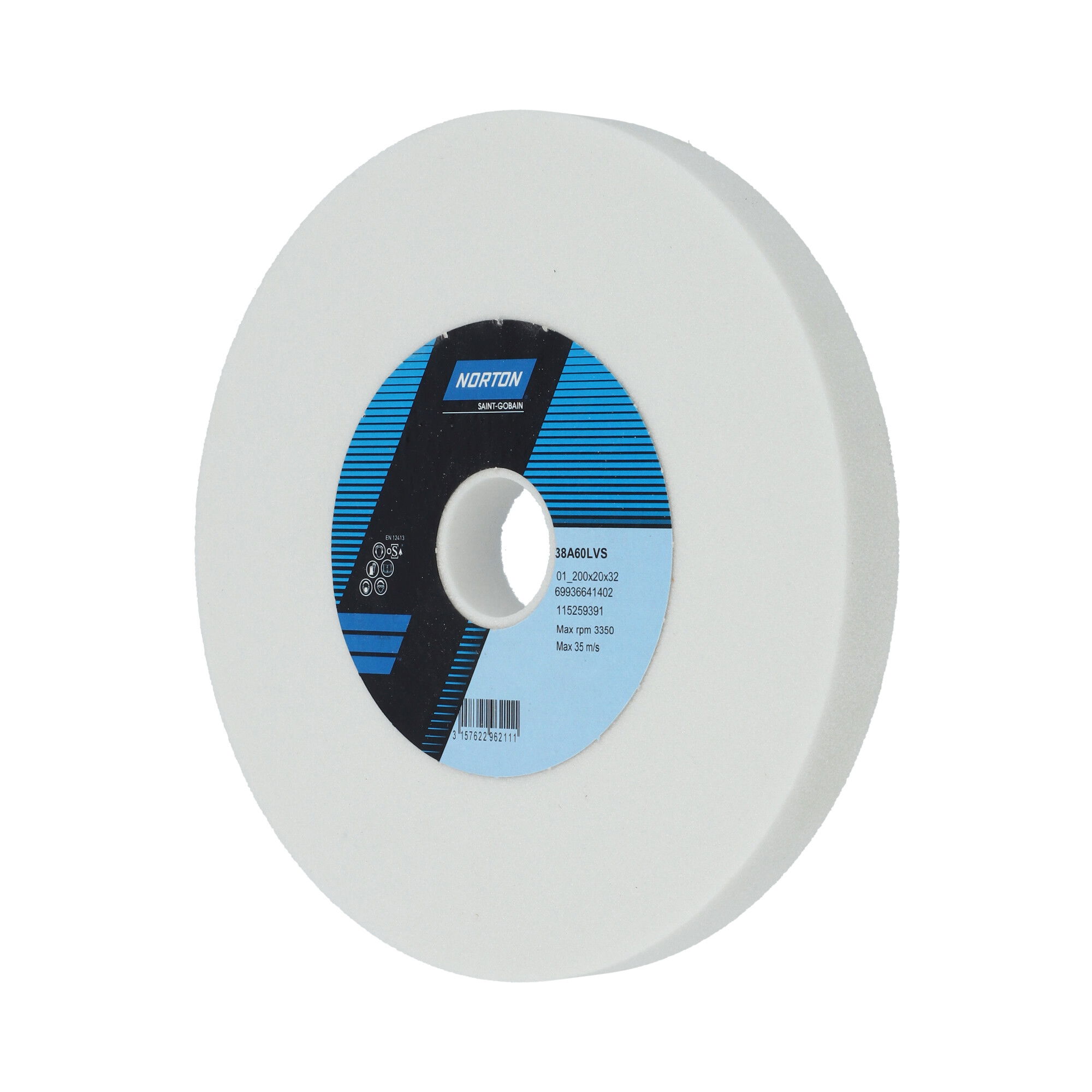 Norton Egyenes köszörűkorong Ø200x20x32 mm 38A 60 L VS termék fő termékképe