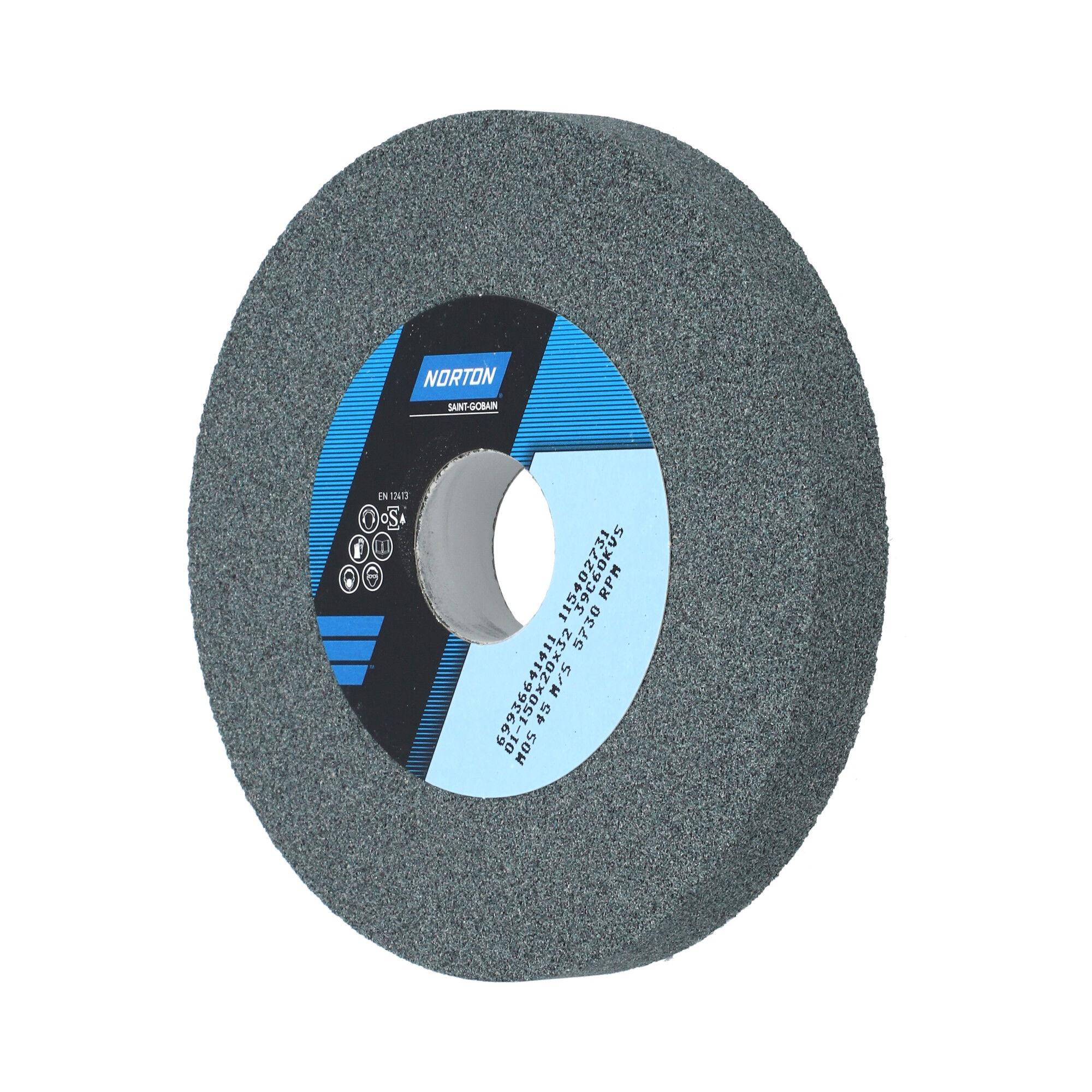 Norton Egyenes köszörűkorong Ø150x20x32 mm 39C 60 K VS, 2 db/csomag termék fő termékképe