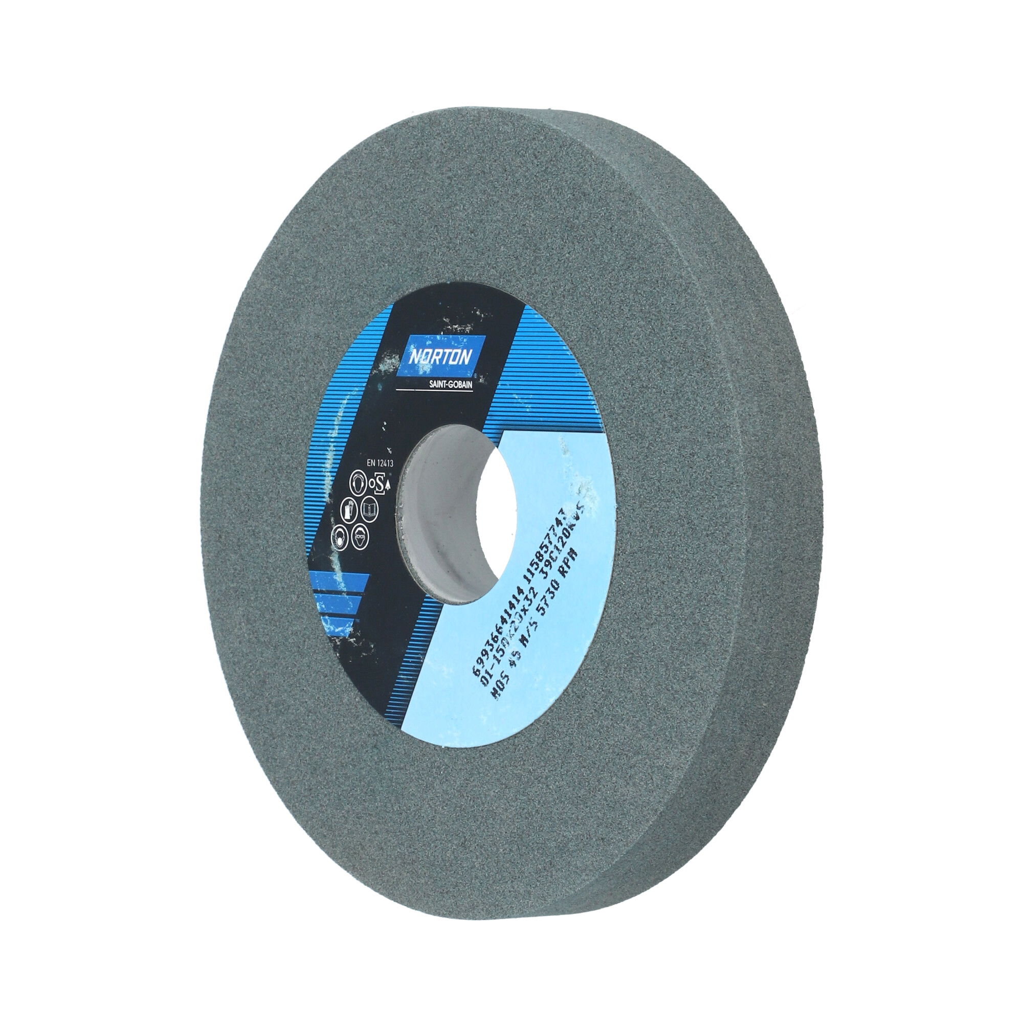 Norton Egyenes köszörűkorong Ø150x20x32 mm 39C 120 K VS, 2 db/csomag termék fő termékképe