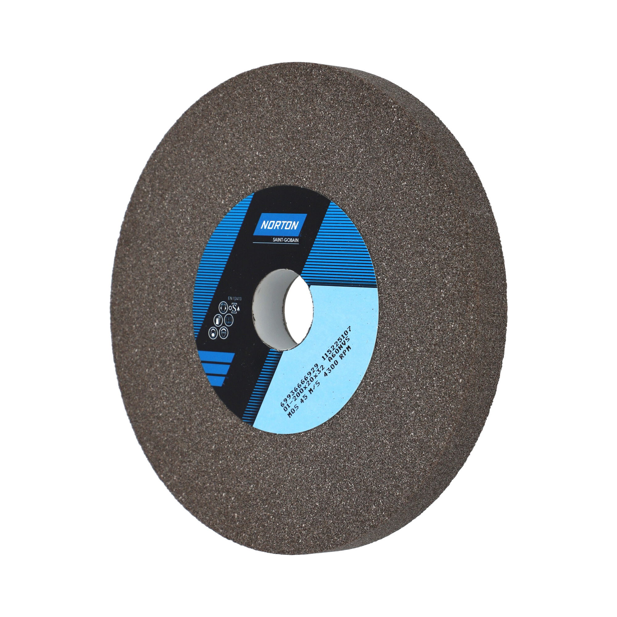 Norton Egyenes köszörűkorong Ø200x20x32 mm A 60 N VS termék fő termékképe