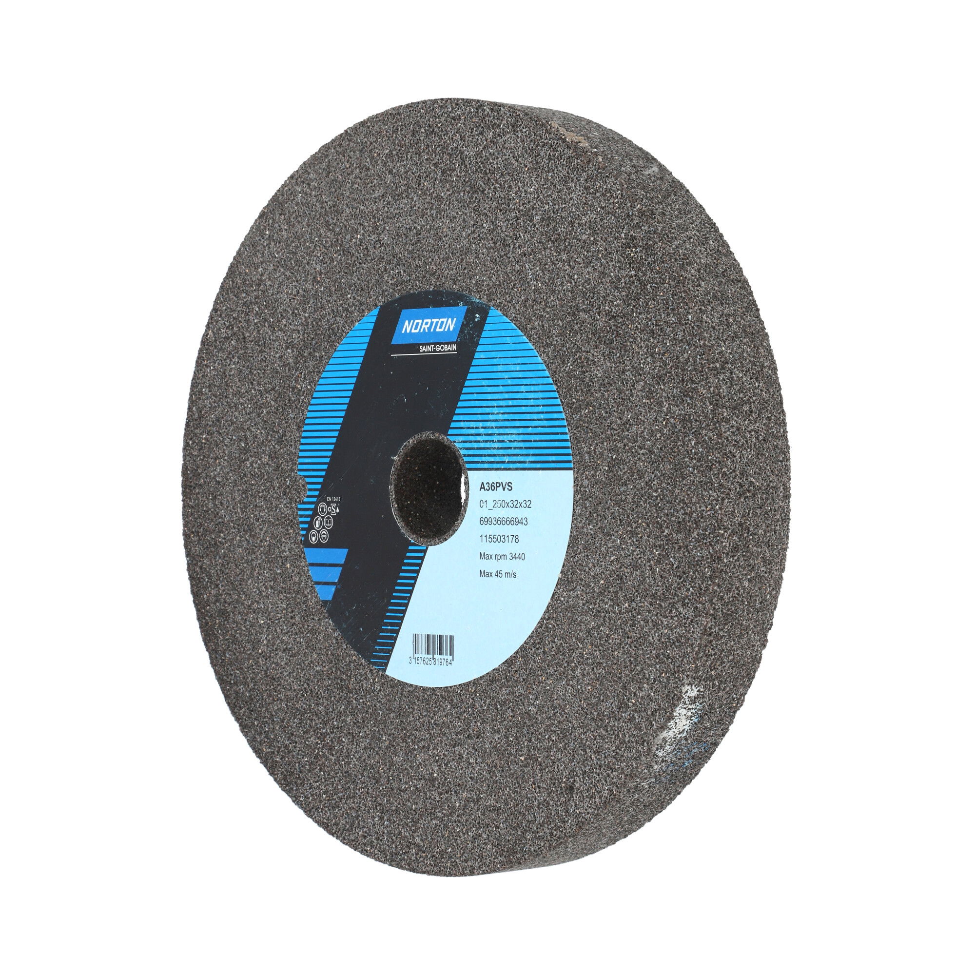 Norton Egyenes köszörűkorong Ø250x32x32 mm A 36 P VS termék fő termékképe