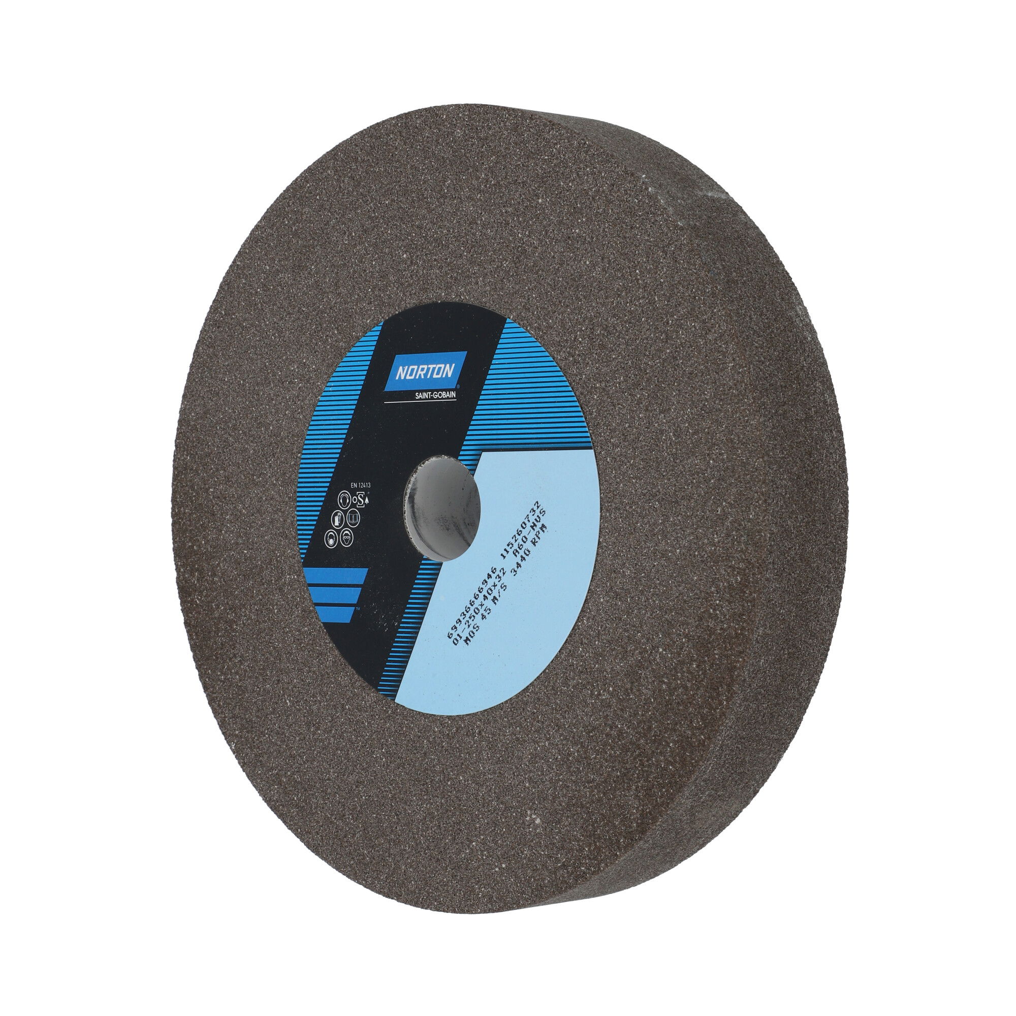 Norton Egyenes köszörűkorong Ø250x40x32 mm A 60 N VS, 4 db/csomag termék fő termékképe