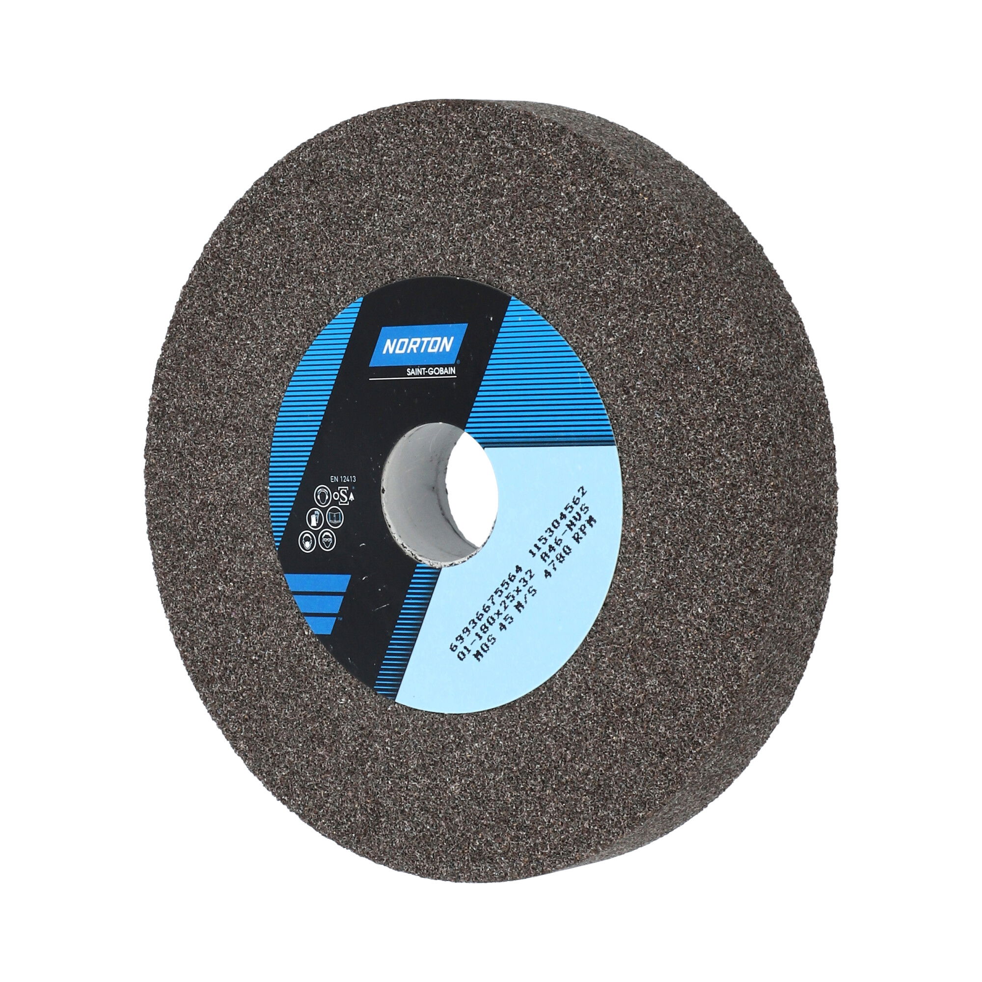 Norton Egyenes köszörűkorong Ø180x25x32 mm A 46 N VS termék fő termékképe