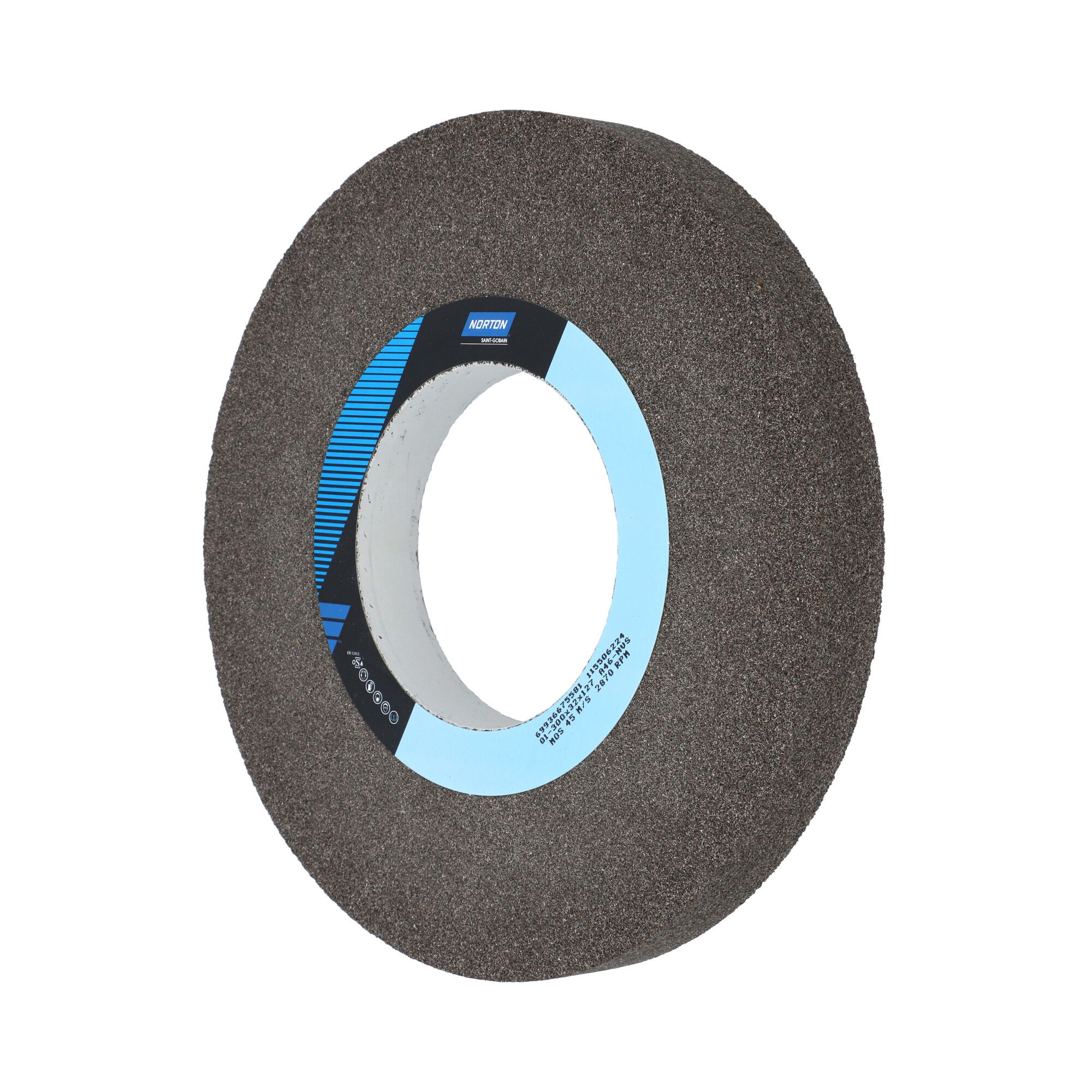 Norton Egyenes köszörűkorong Ø300x32x127 mm 37C 46 M VK termék fő termékképe