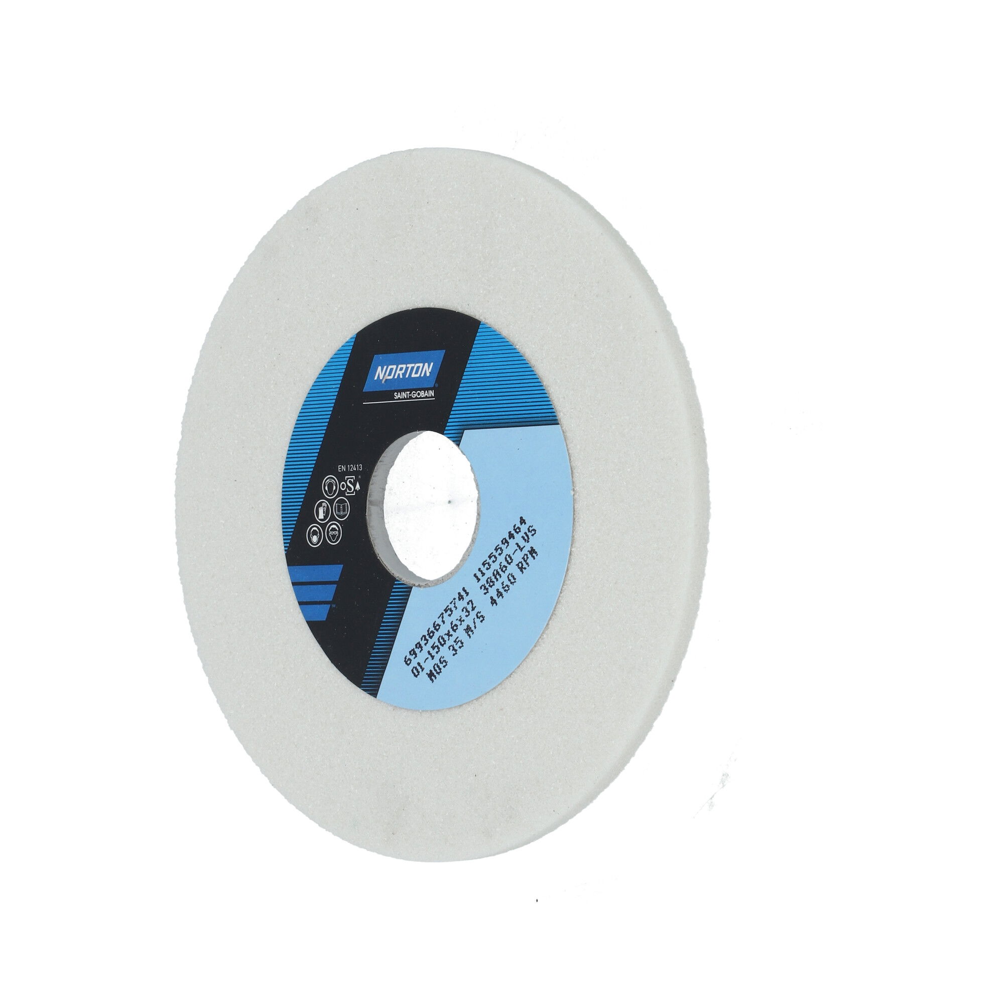 Norton Egyenes köszörűkorong Ø150x6x31,75 mm 38A 80 L VS termék fő termékképe