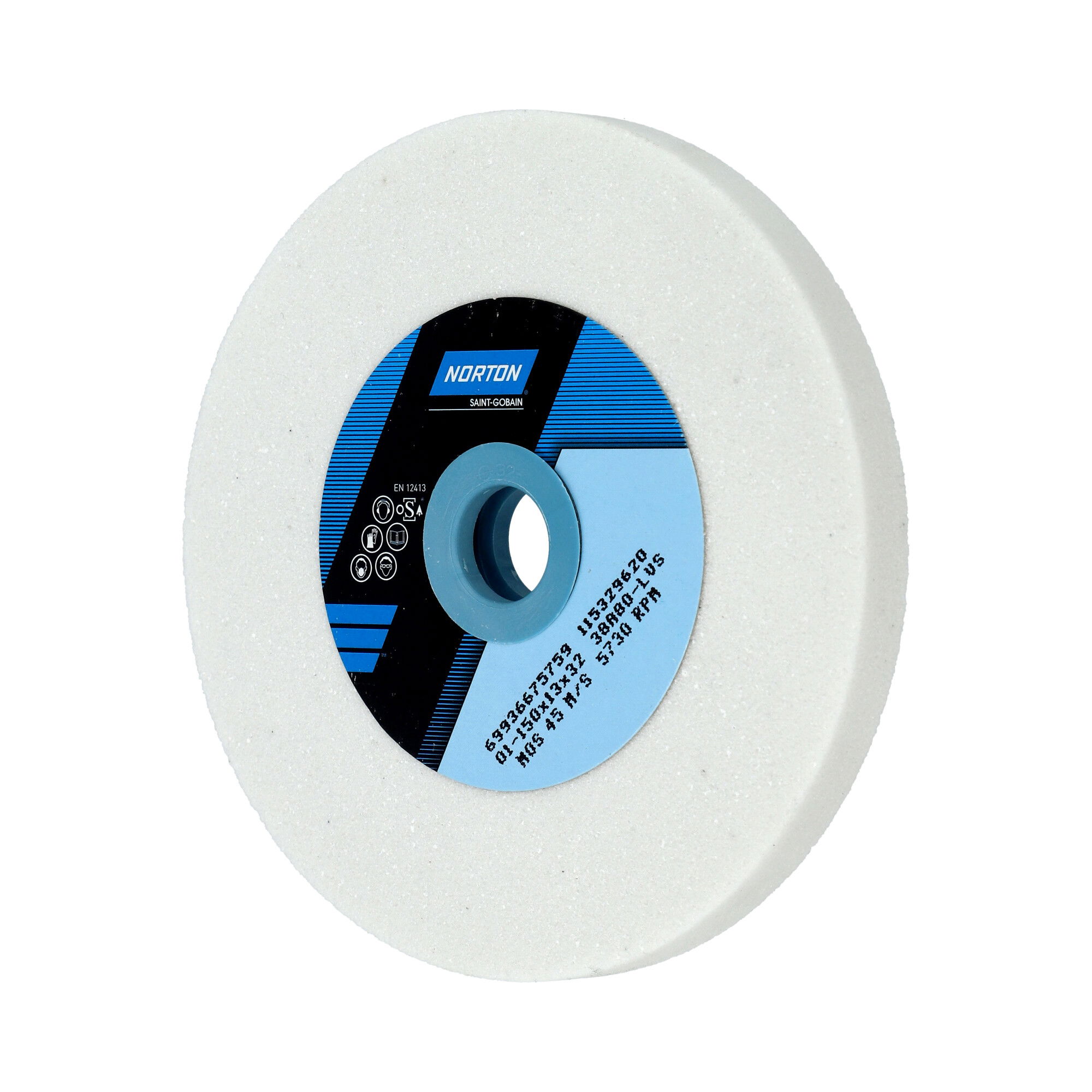 Norton Egyenes köszörűkorong Ø150x13x32 mm 38A 80 L VS, 2 db/csomag termék fő termékképe