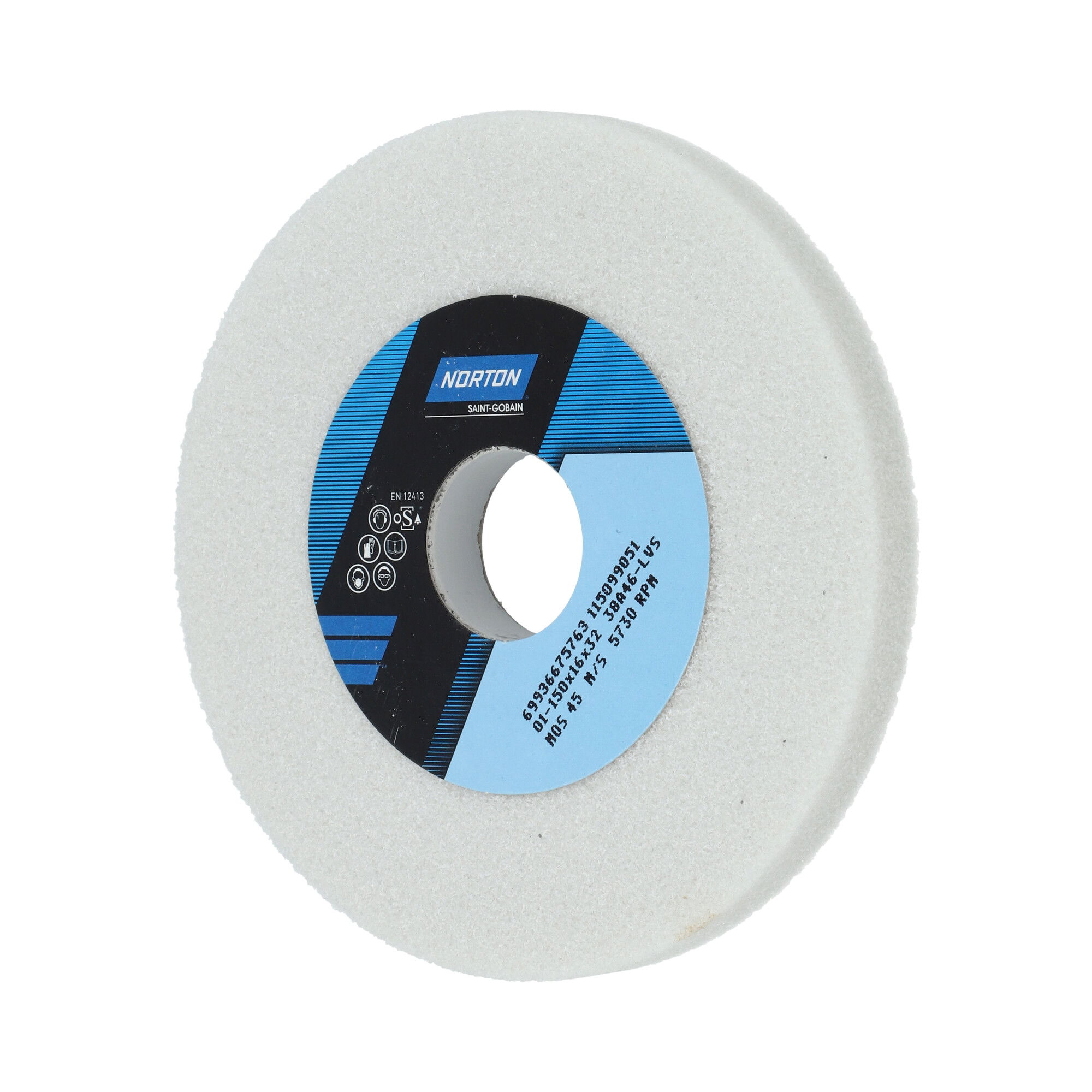Norton Egyenes köszörűkorong Ø150x16x32 mm 38A 46 L VS, 2 db/csomag termék fő termékképe