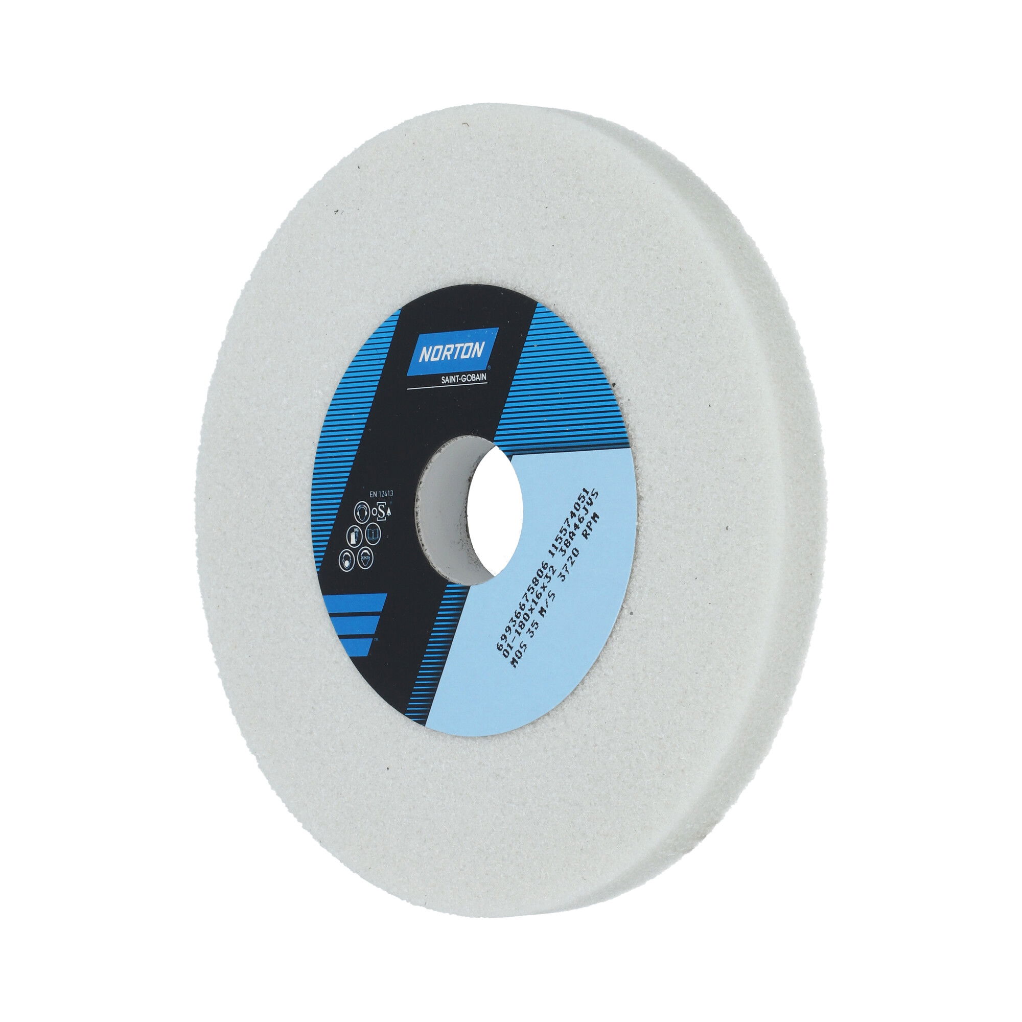 Norton Egyenes köszörűkorong Ø180x16x32 mm 38A 46 J VS termék fő termékképe