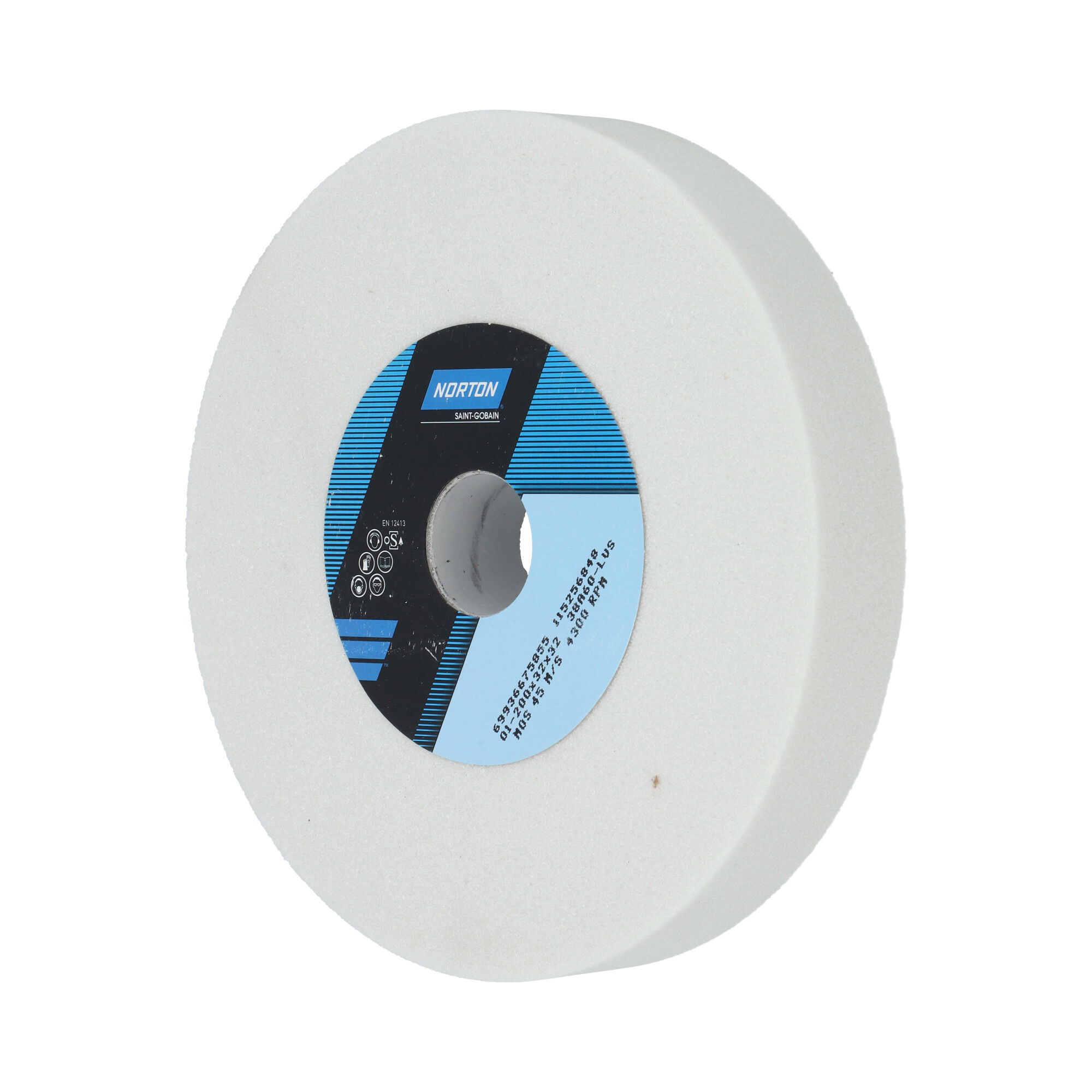 Norton Egyenes köszörűkorong Ø200x32x32 mm 38A 60 L VS termék fő termékképe