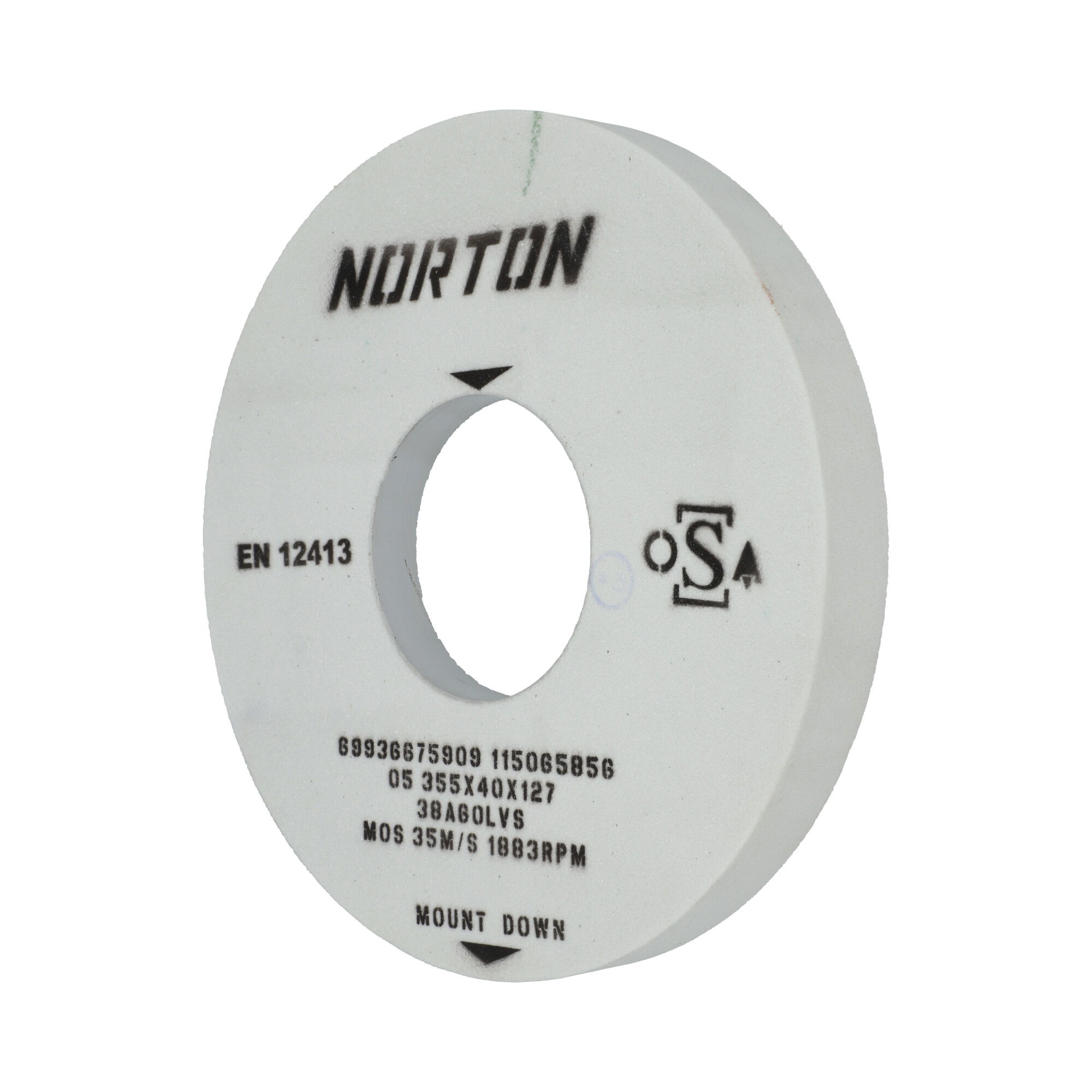 Norton Egyoldalt süllyesztett köszörűkorong Ø508x100x203,2 mm 10A 60 J VHY termék fő termékképe
