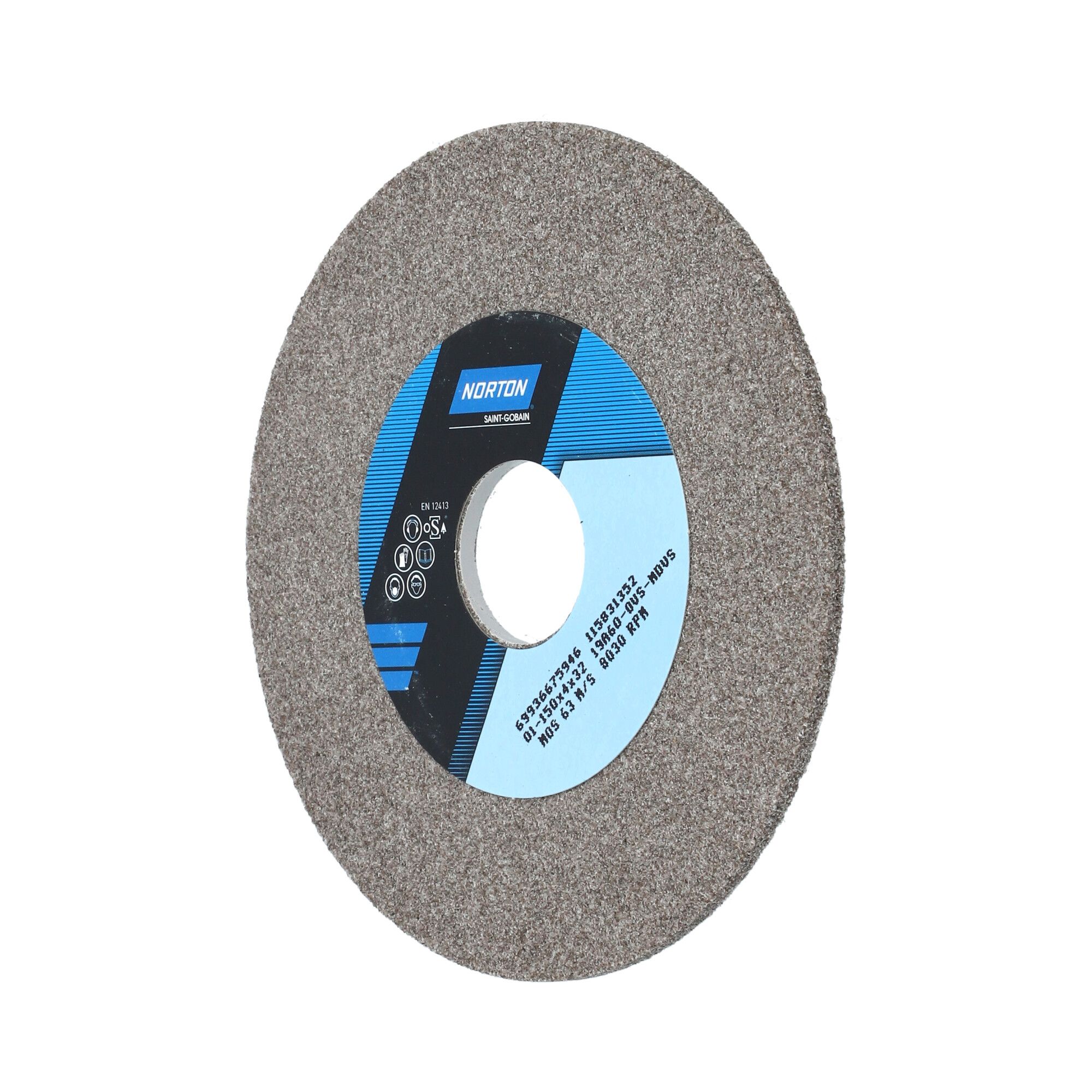 Norton Egyenes köszörűkorong Ø150x4x32 mm 19A 60 M VS, 2 db/csomag termék fő termékképe