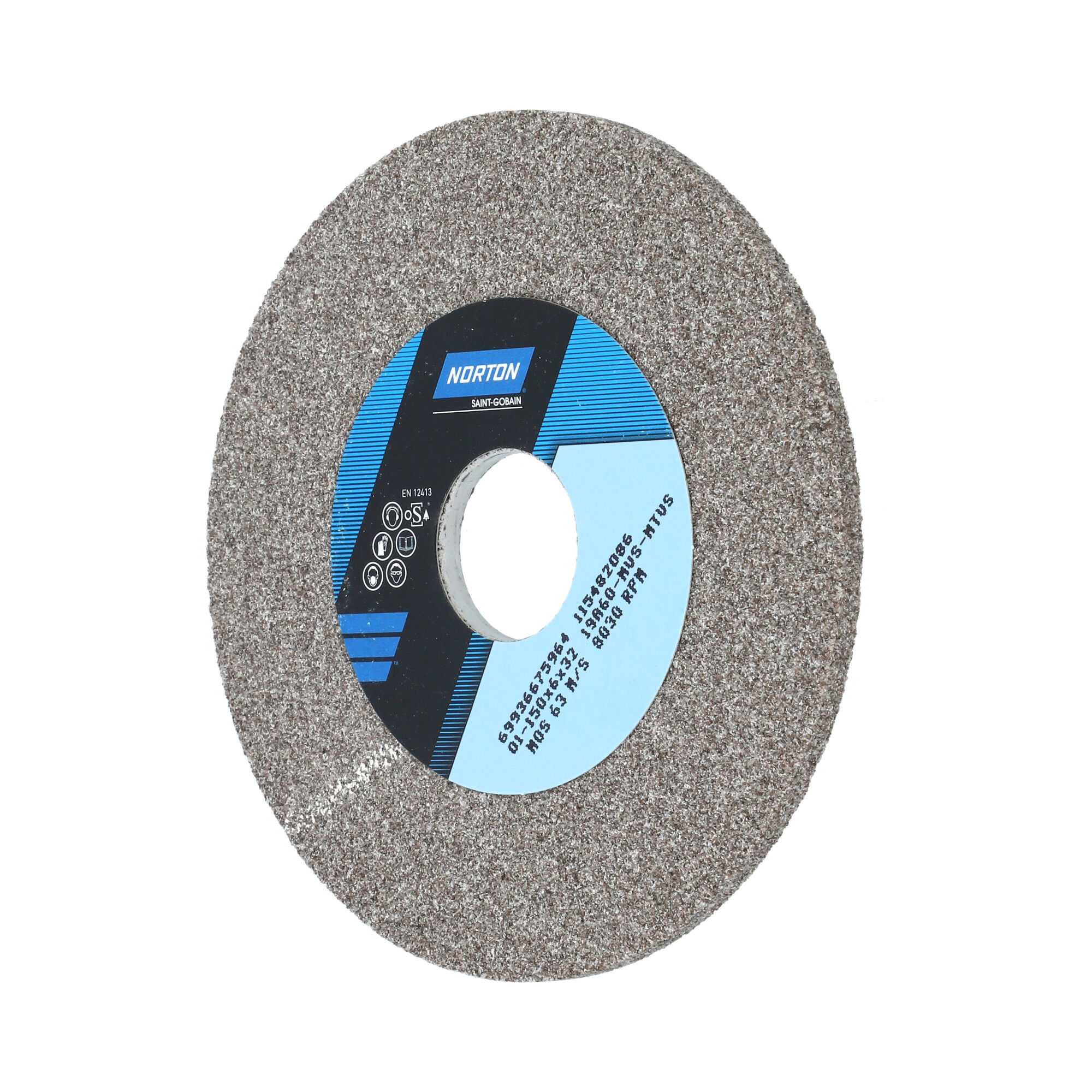 Norton Egyenes köszörűkorong Ø150x6x32 mm 19A 60 M VS termék fő termékképe