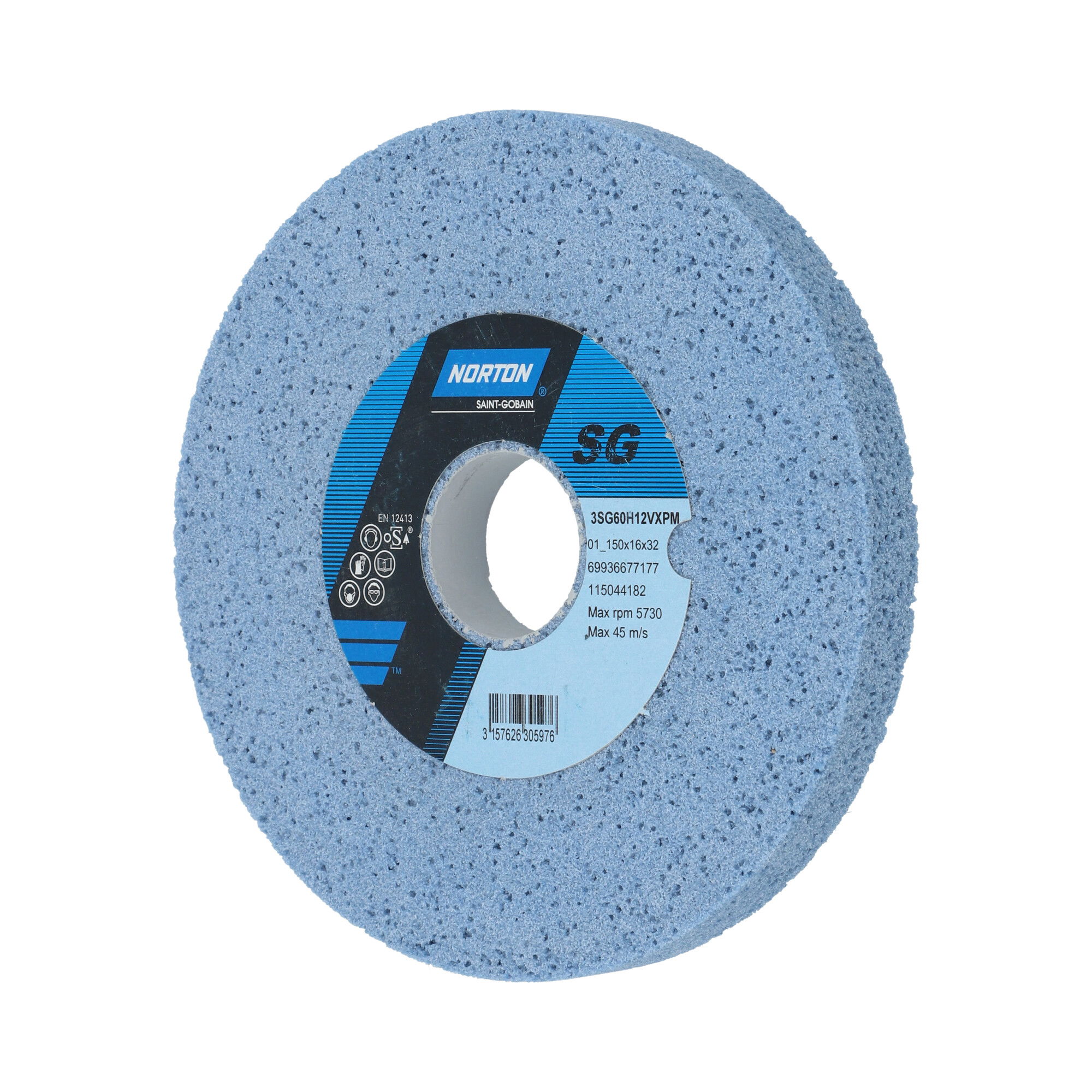 Norton Egyenes köszörűkorong Ø150x16x32 mm 3SG 60 H12 VXP, 2 db/csomag termék fő termékképe
